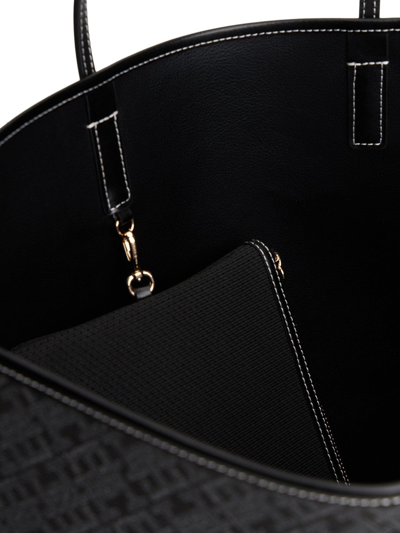 Image 4 of 5 of Tommy Hilfiger Monogram Maxi Tote Bag - Black