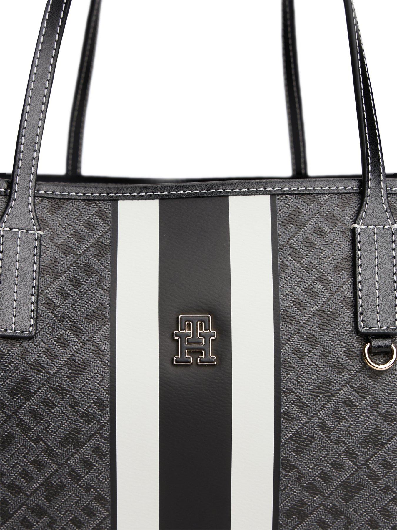 Image 5 of 5 of Tommy Hilfiger Monogram Maxi Tote Bag - Black