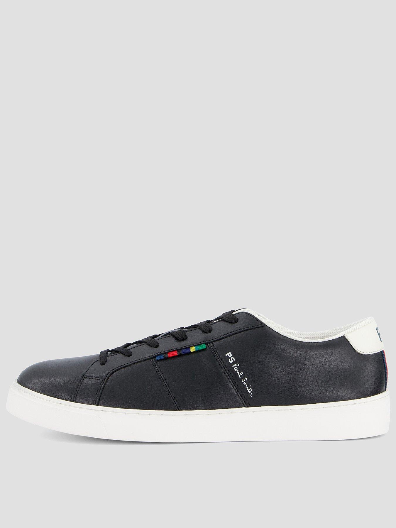 PS PAUL SMITH Beech Logo Leather Trainers - Black