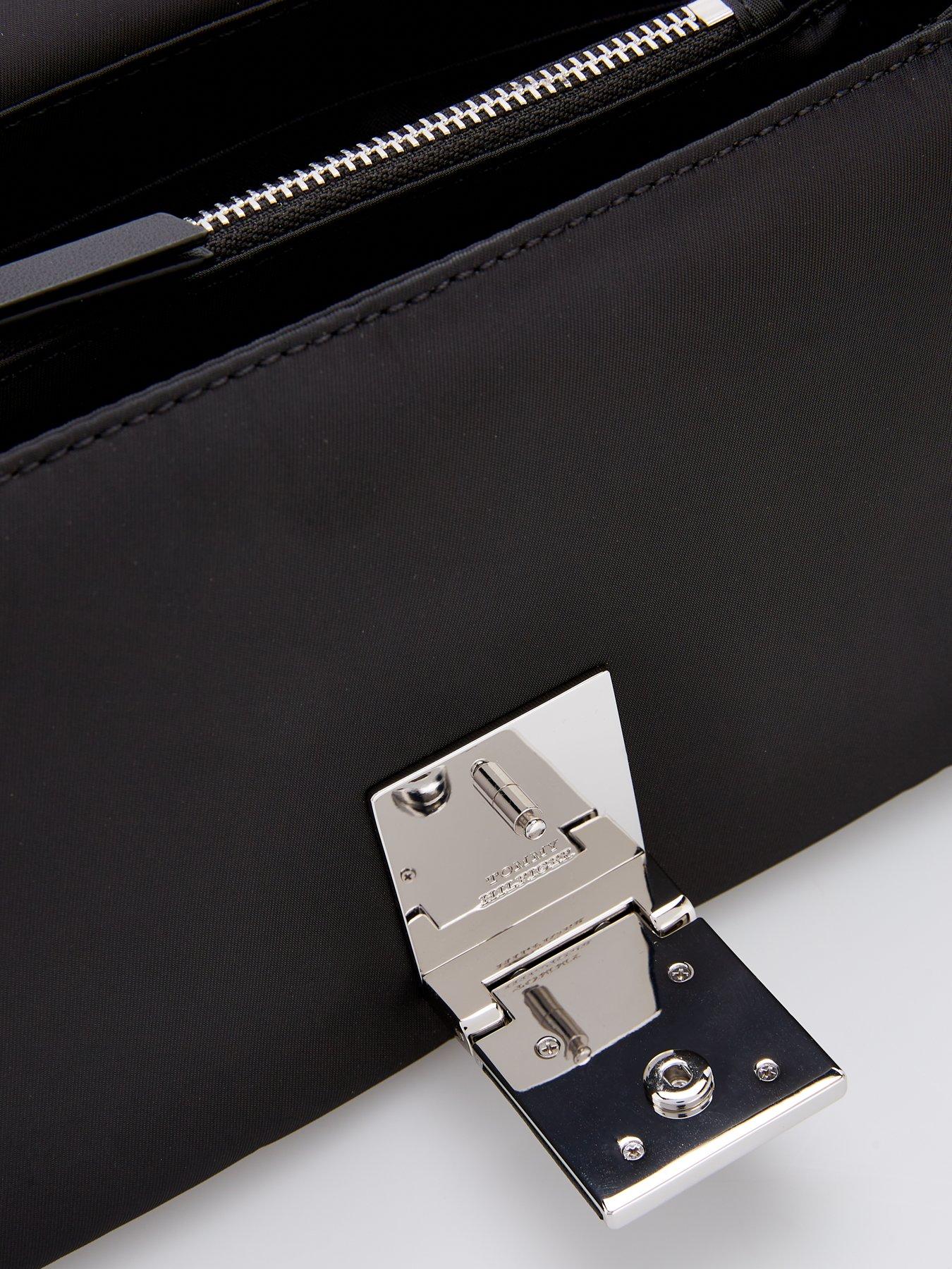 Image 4 of 5 of Tommy Hilfiger Medium Crossover With Nylon Strap - Black