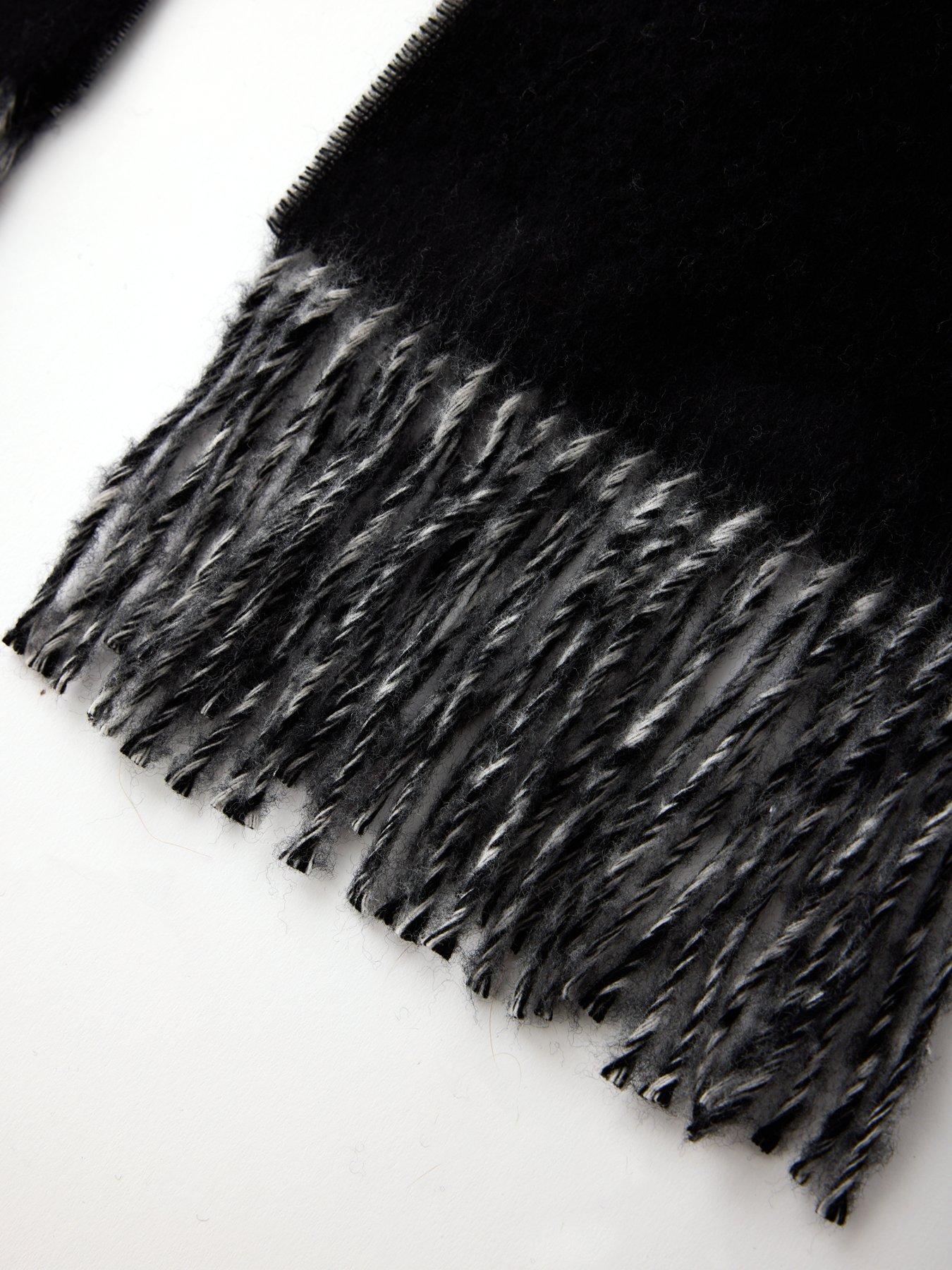 Image 3 of 4 of Tommy Hilfiger Script Logo Scarf - Black