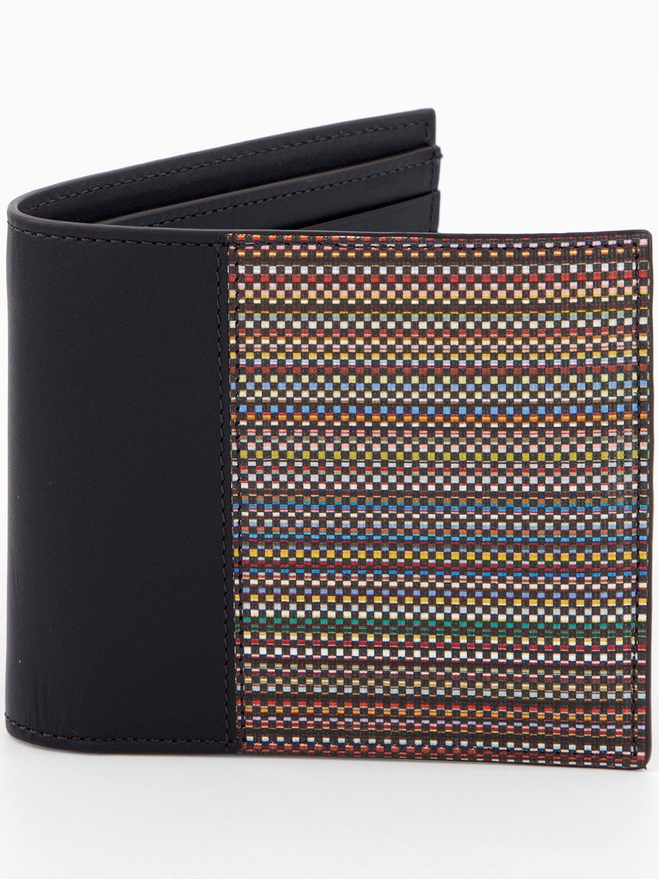 PS PAUL SMITH Coated Canvas Stripe Billfold Wallet - Black