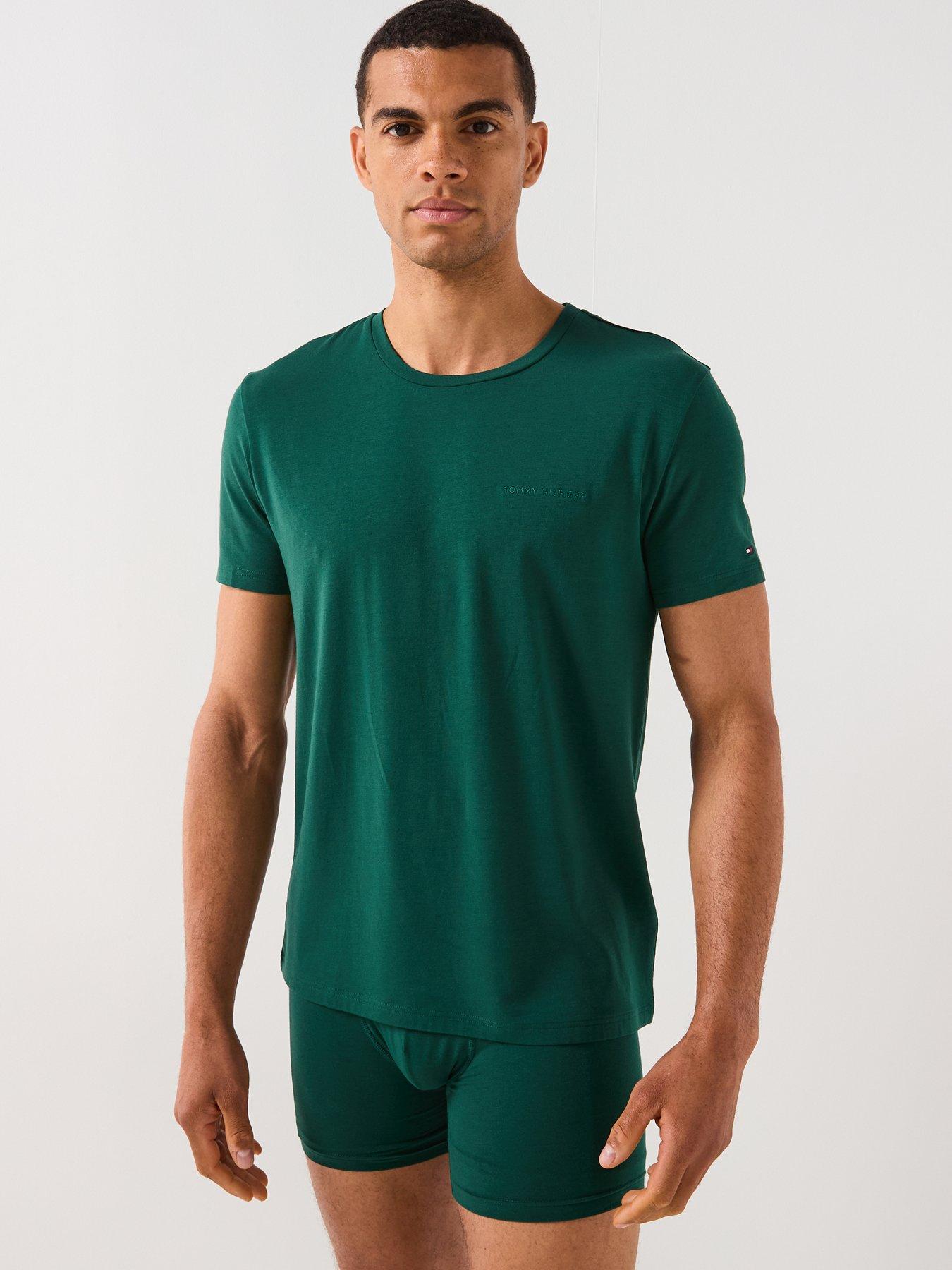 tommy-hilfiger-modal-shortie-pyjama-set-dark-green