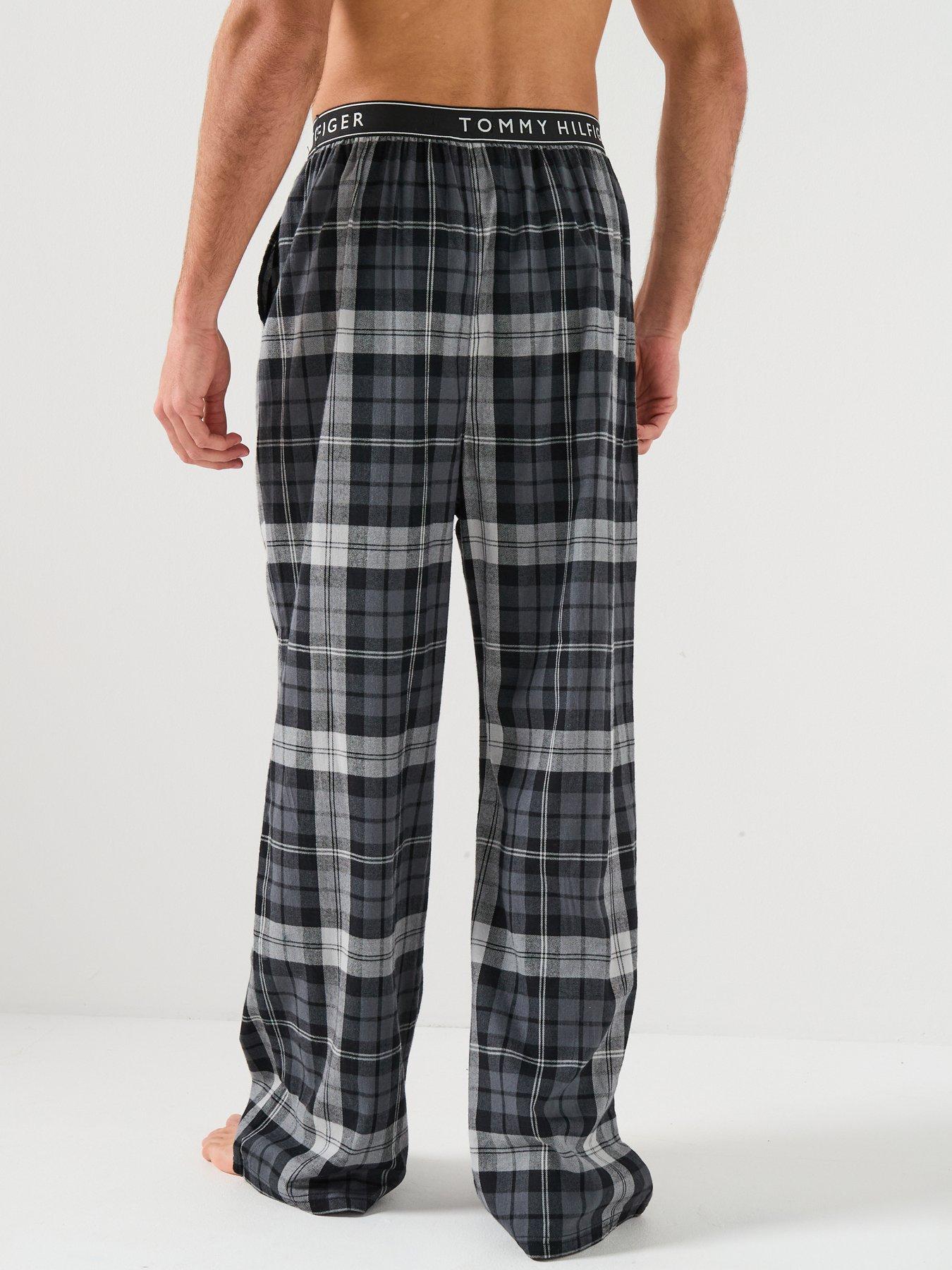 tommy-hilfiger-check-flannel-pyjama-pants-dark-greystillFront