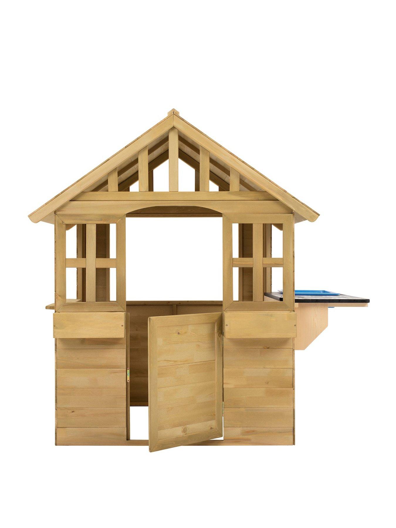 undefined Cubby Wooden Playhouse W/Mud Kitchen