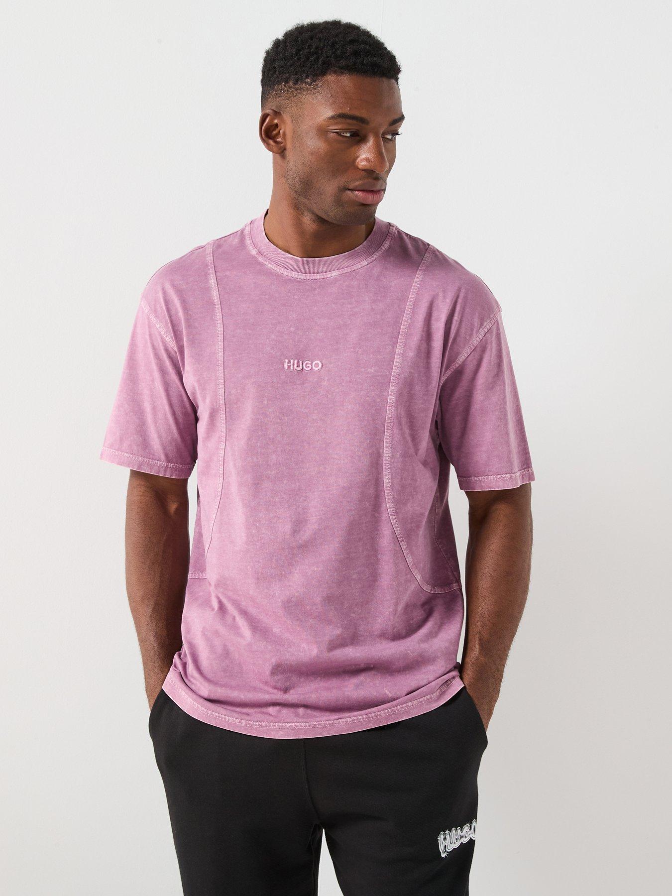 HUGO Nete Loose Fit T-Shirt - Dark Pink