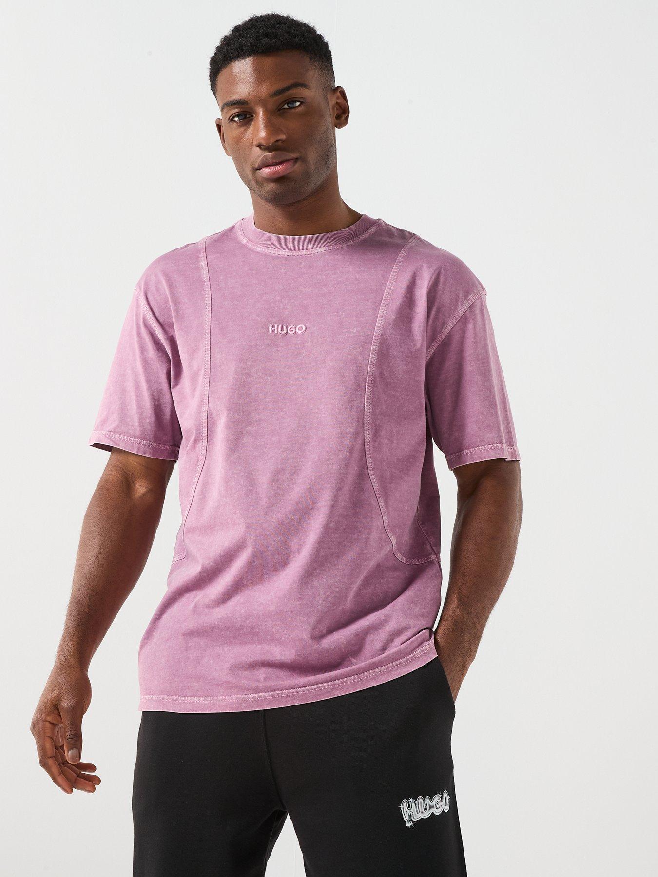 hugo-nete-loose-fit-t-shirt-dark-pinkdetail