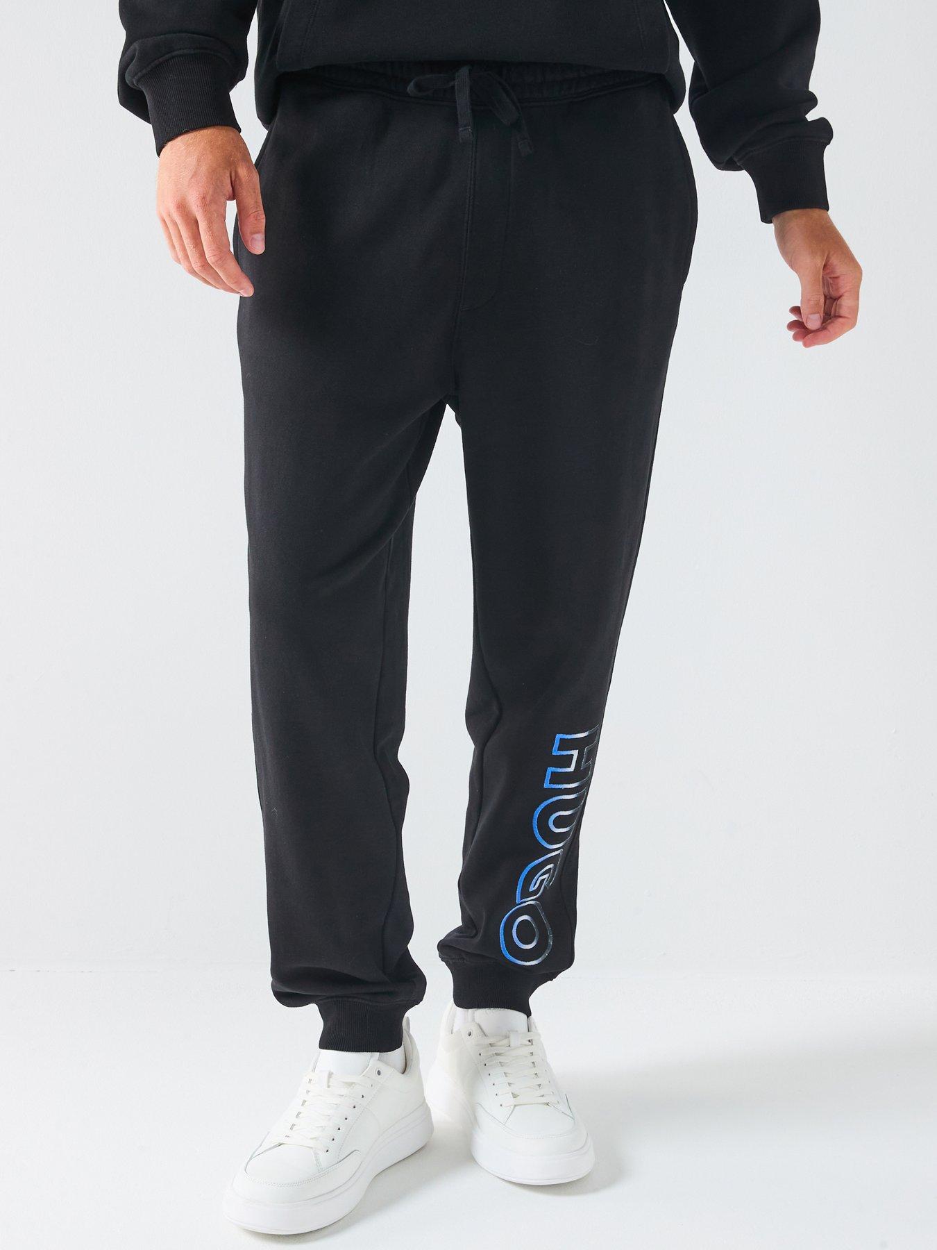 Image 1 of 6 of HUGO Nogtro Regular Fit Sweat Joggers - Black
