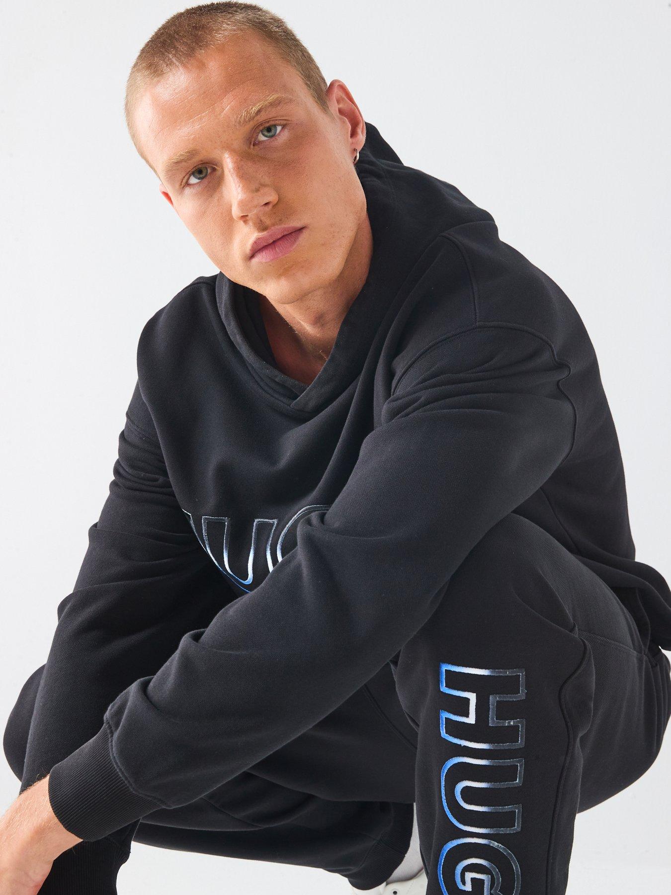 Image 4 of 6 of HUGO Nogudi Regular Fit Overhead Hoodie - Black