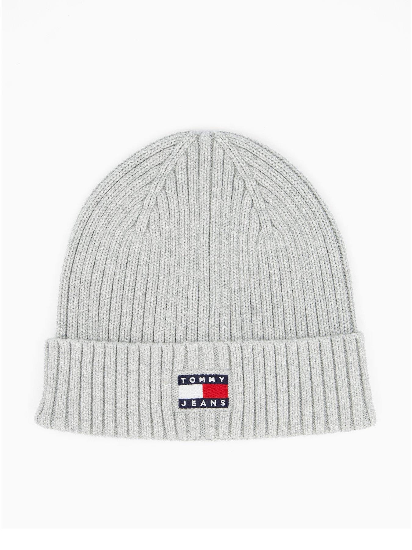 Tommy Jeans Heritage Beanie With Logo - Grey
