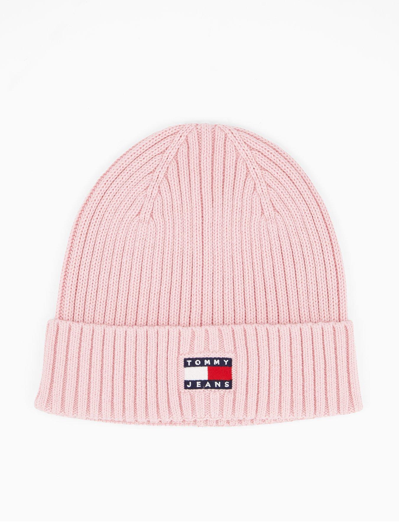 tommy-jeans-heritage-beanie-with-logo-pinkfront
