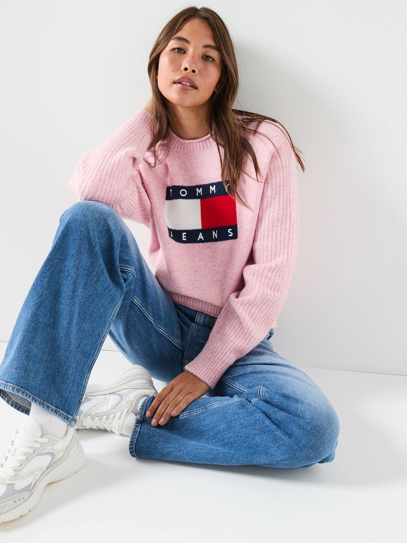 tommy-jeans-melange-flag-sweater-pinkfront