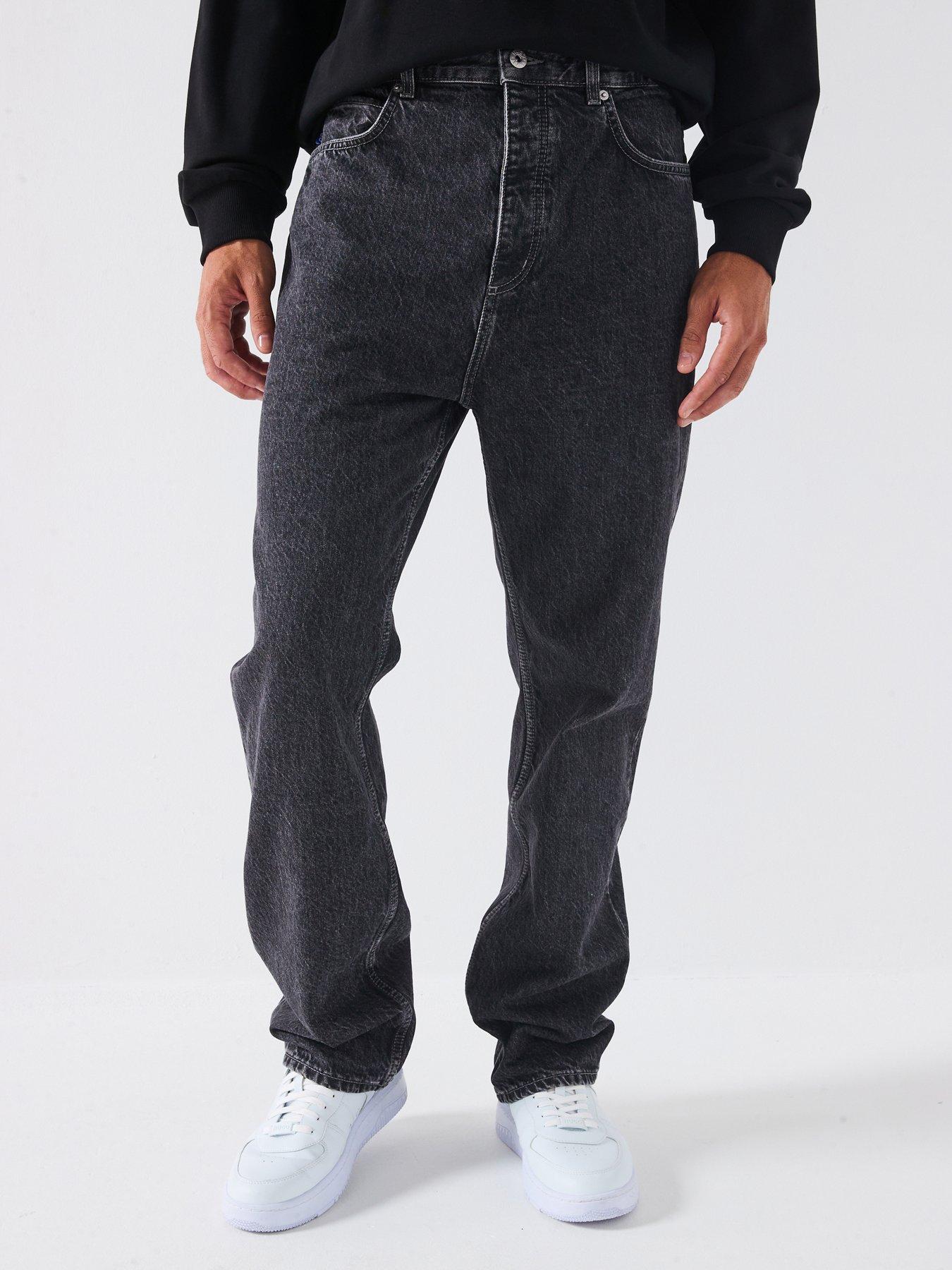 hugo-nate-baggy-fit-jeans-black