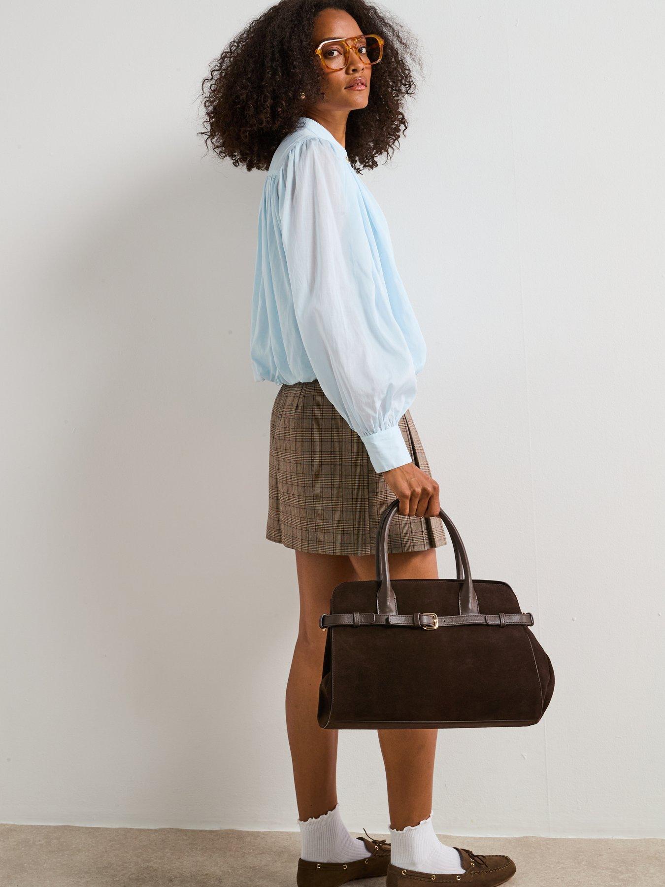 v-by-very-puff-sleeve-blouse-blueoutfit