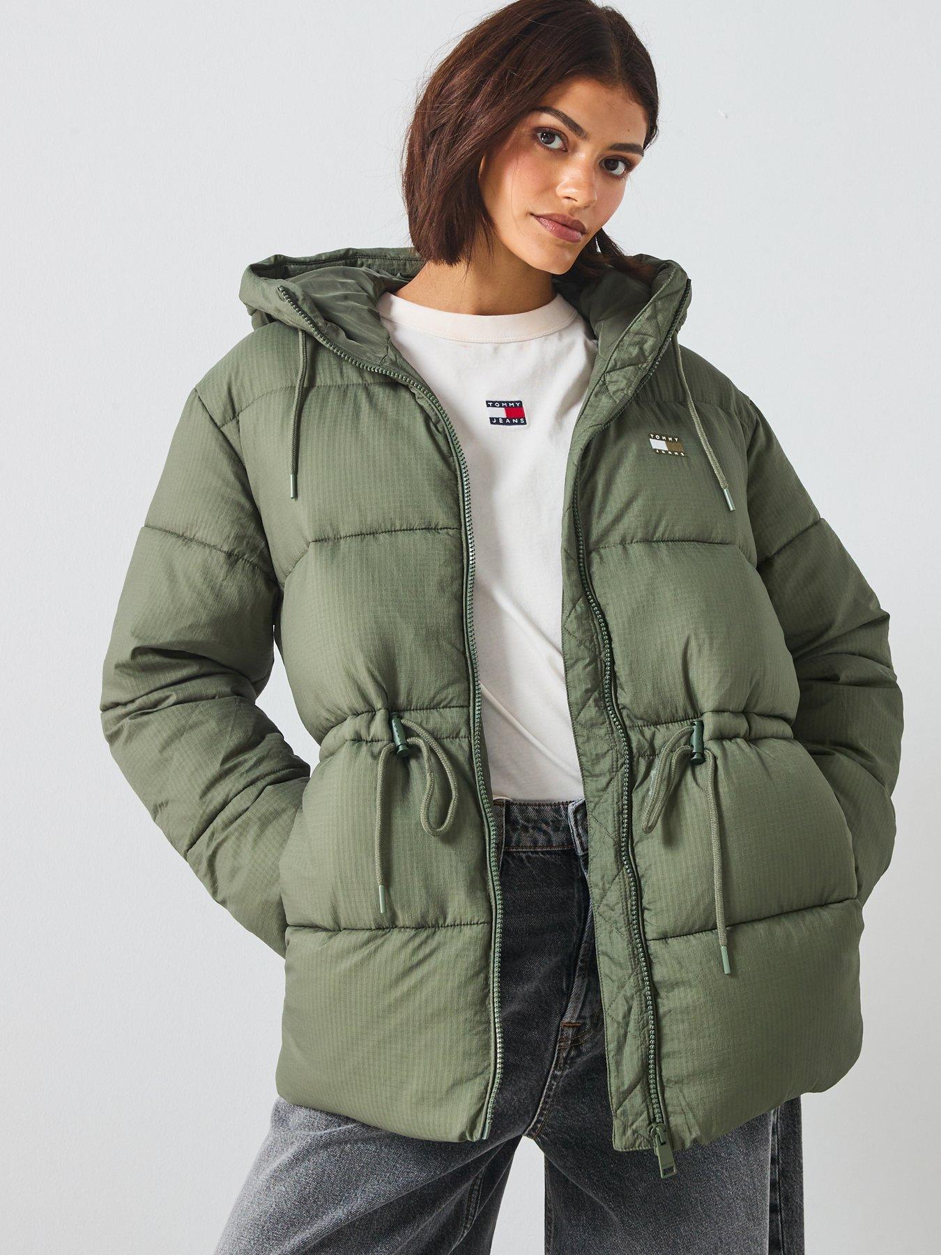 Tommy Jeans Hooded Puffer Jacket - Green