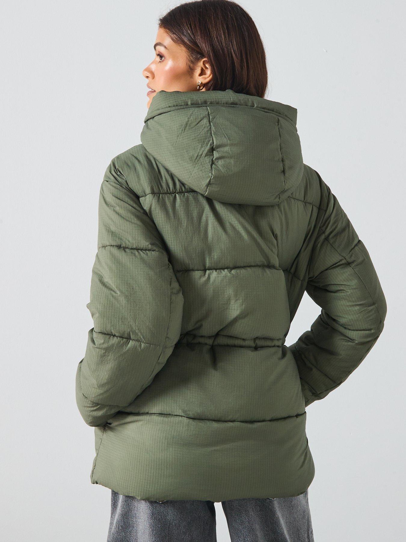 tommy-jeans-hooded-puffer-jacket-greenstillFront