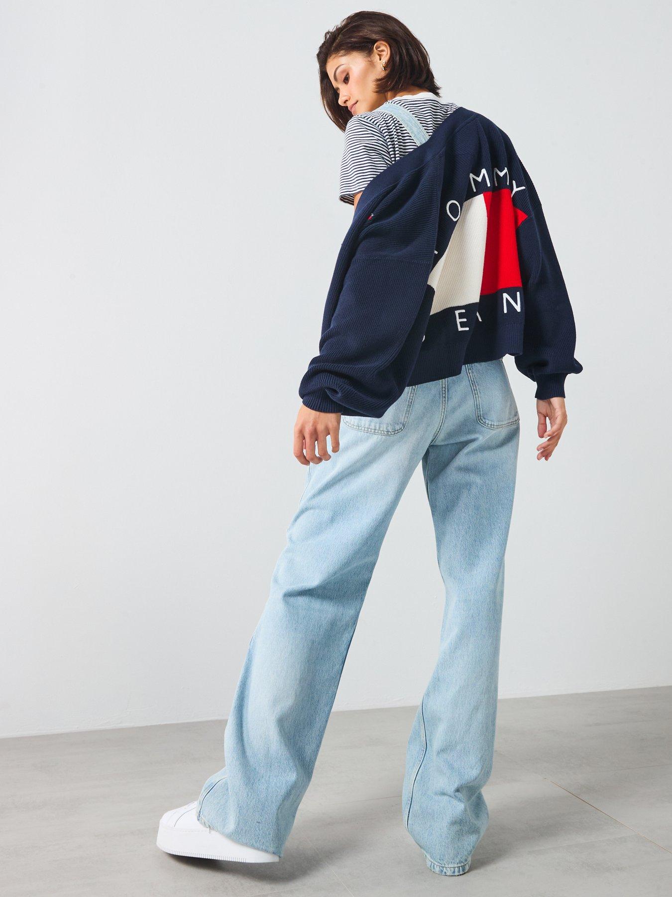 tommy-jeans-ribbed-logo-v-neck-tops-blueback
