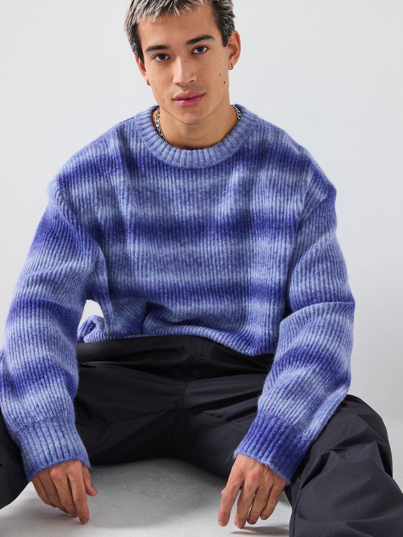 hugo-sfusi-oversize-fit-knitted-jumper-blue