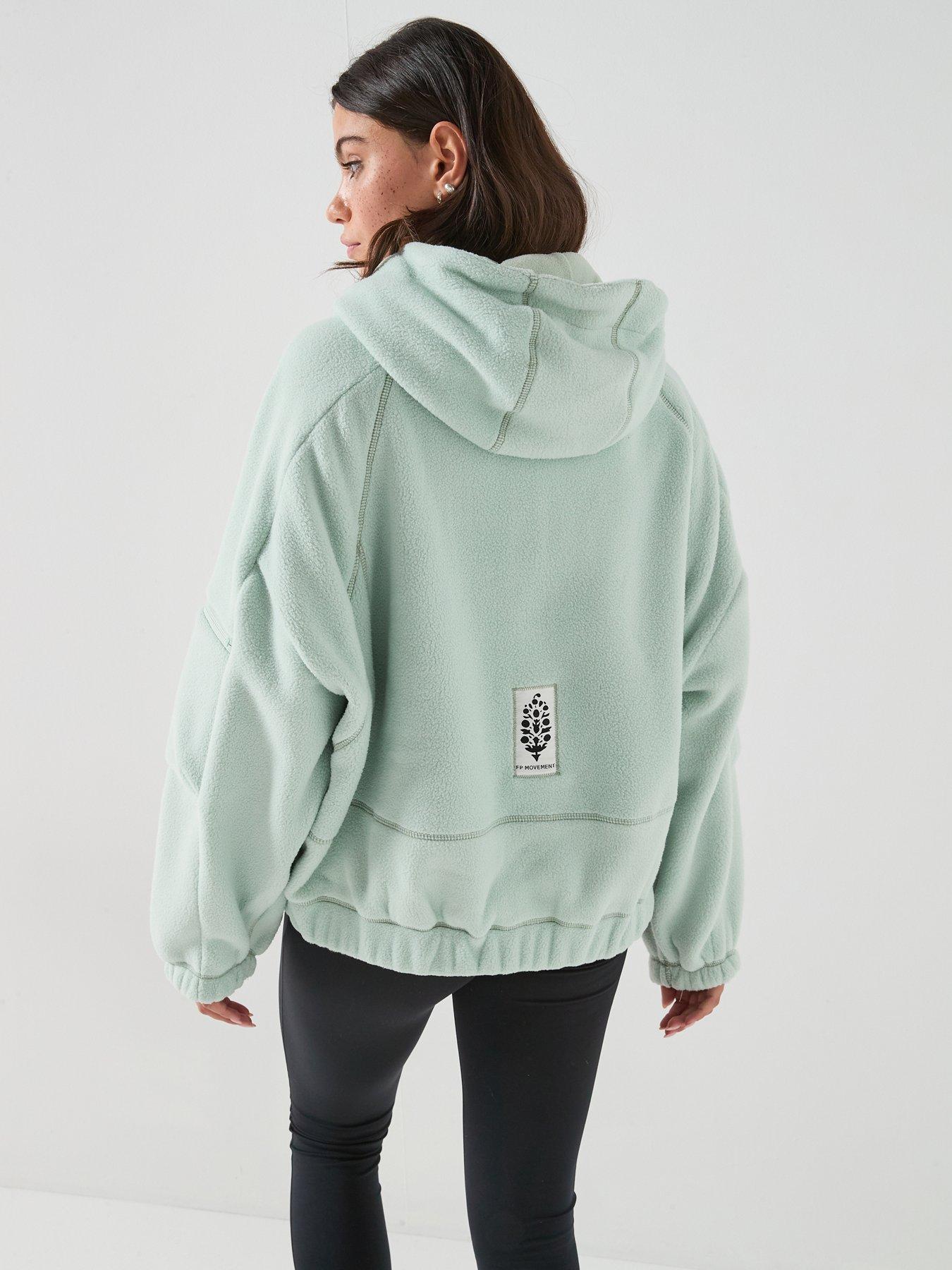 Image 2 of 6 of FP Movement Womens Training Wild And Free Fleece Pull - Green