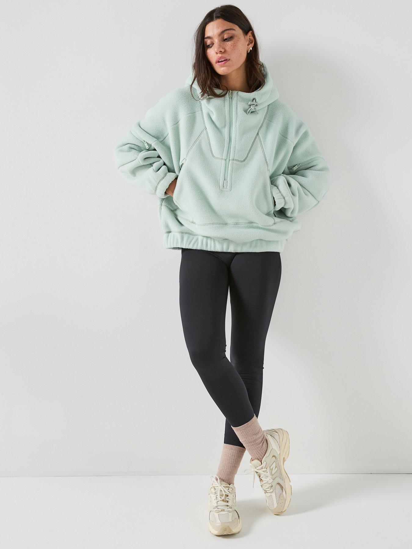 Image 3 of 6 of FP Movement Womens Training Wild And Free Fleece Pull - Green
