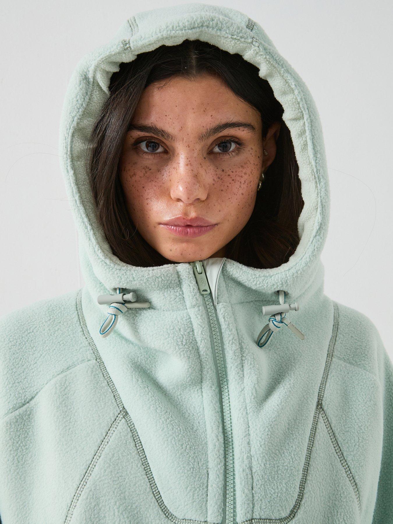 Image 4 of 6 of FP Movement Womens Training Wild And Free Fleece Pull - Green