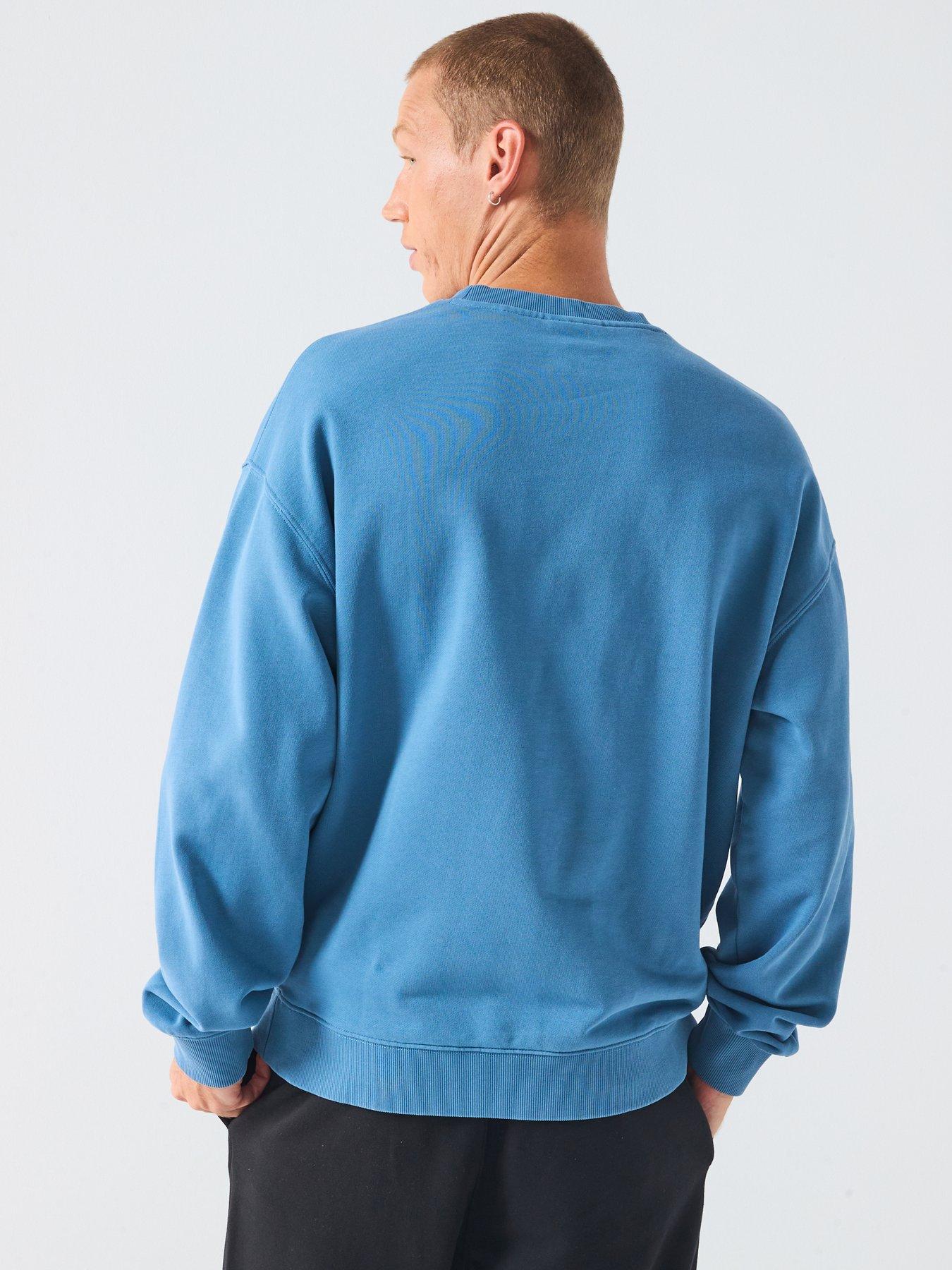 hugo-nogocrew-crew-sweatshirt-bluestillFront