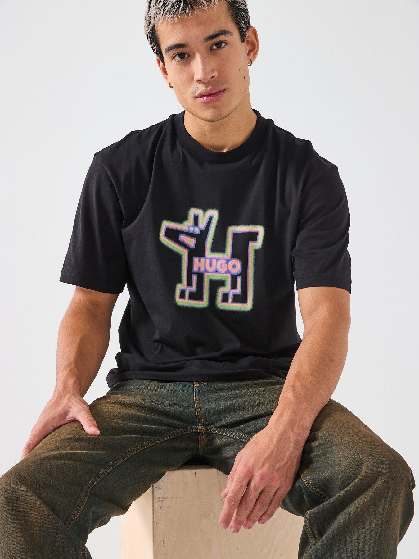 HUGO Nedirix Regular Fit T-Shirt - Black