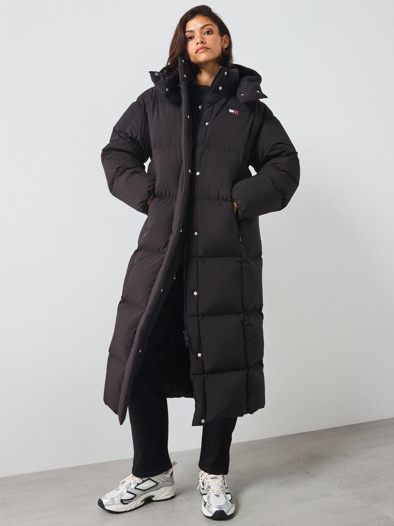 Image 1 of 5 of Tommy Jeans Alaska Maxi Puffer Coat - Black