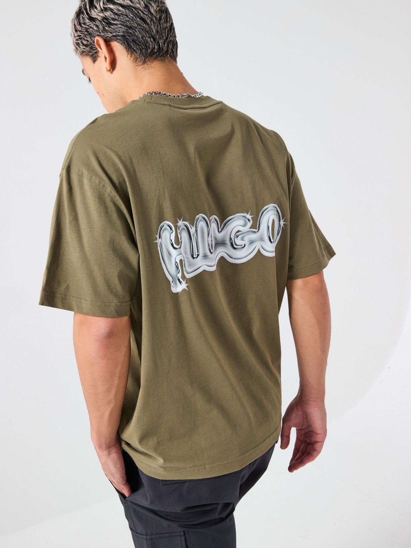 HUGO Nyrotee Loose Fit T-Shirt - Khaki