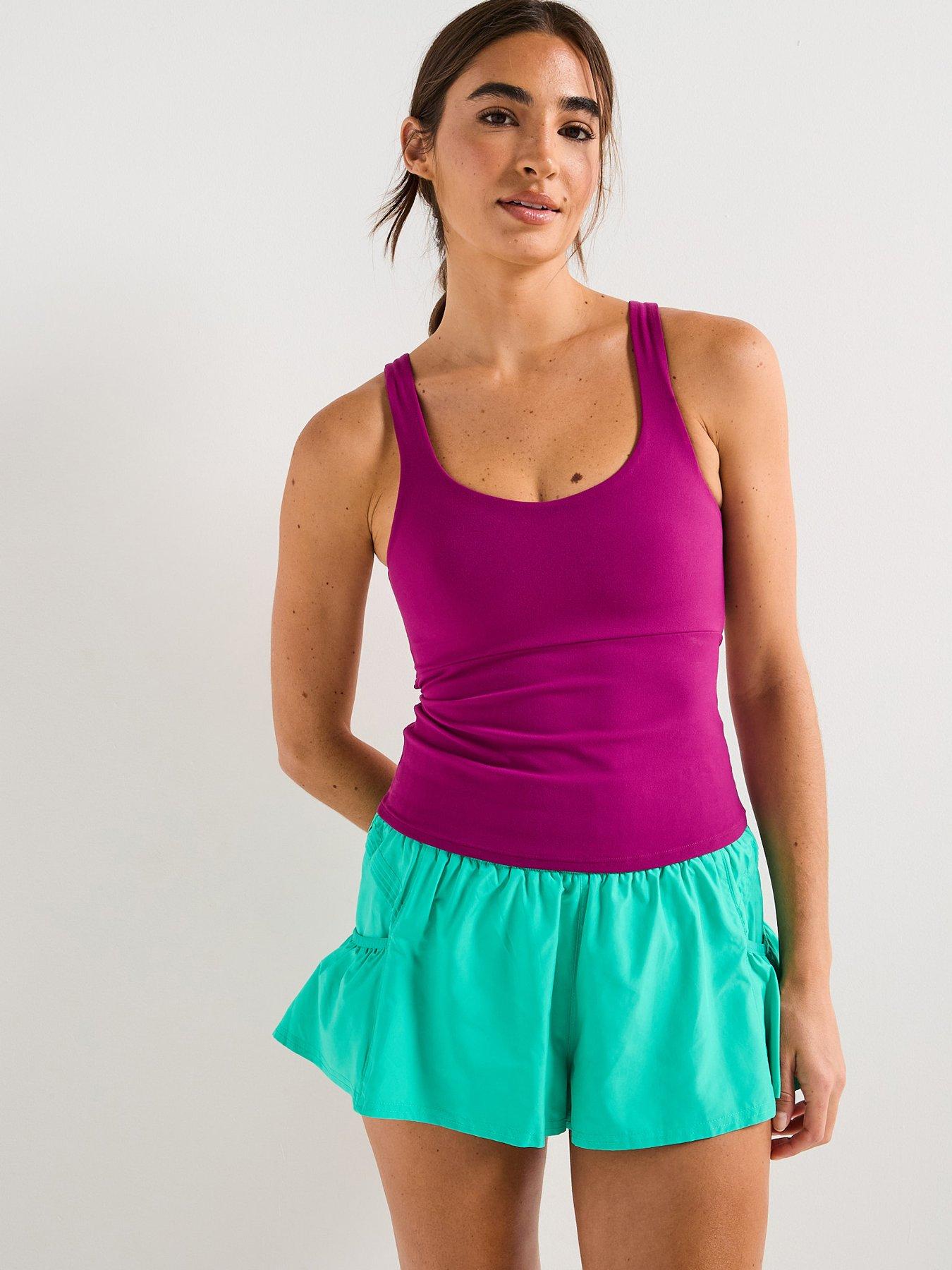 Image 1 of 6 of FP Movement Womens Training Never Better Long Tank - Pink