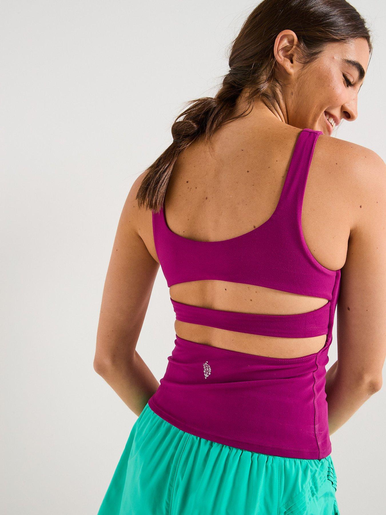 Image 2 of 6 of FP Movement Womens Training Never Better Long Tank - Pink