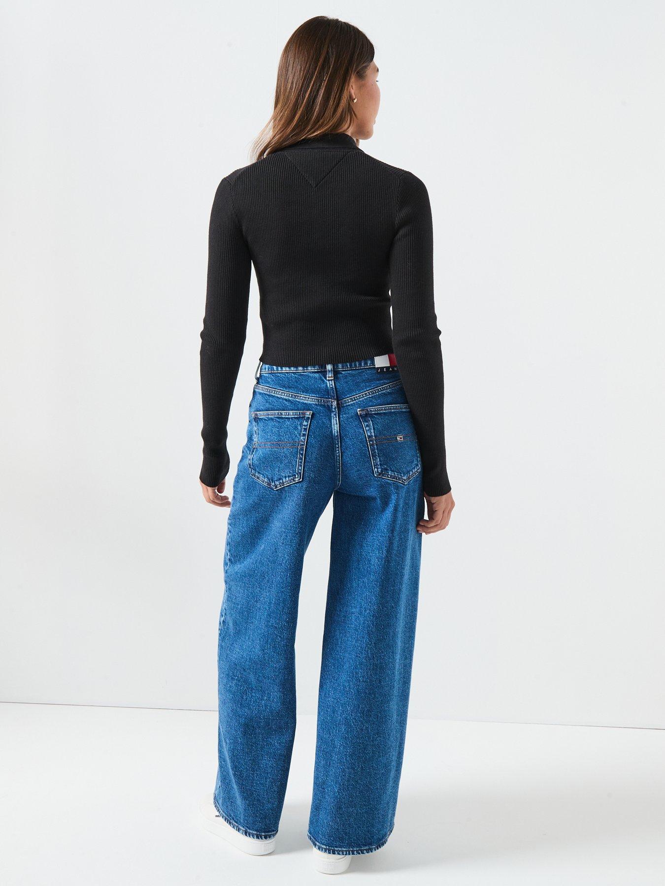 tommy-jeans-essential-polo-sweater-blackstillFront