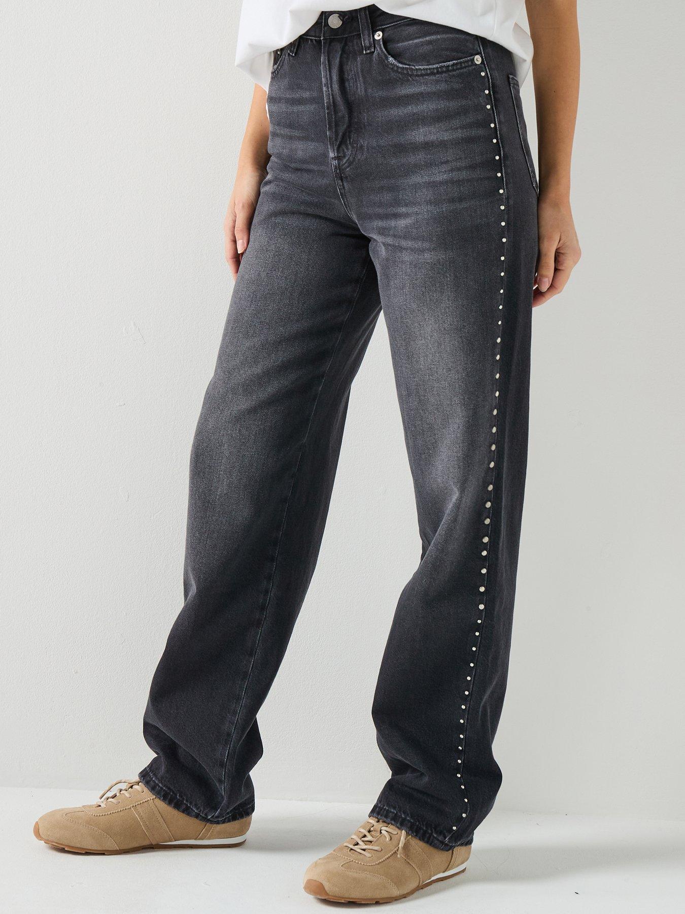 Tommy Jeans Slim Straight Leg Jeans - Black