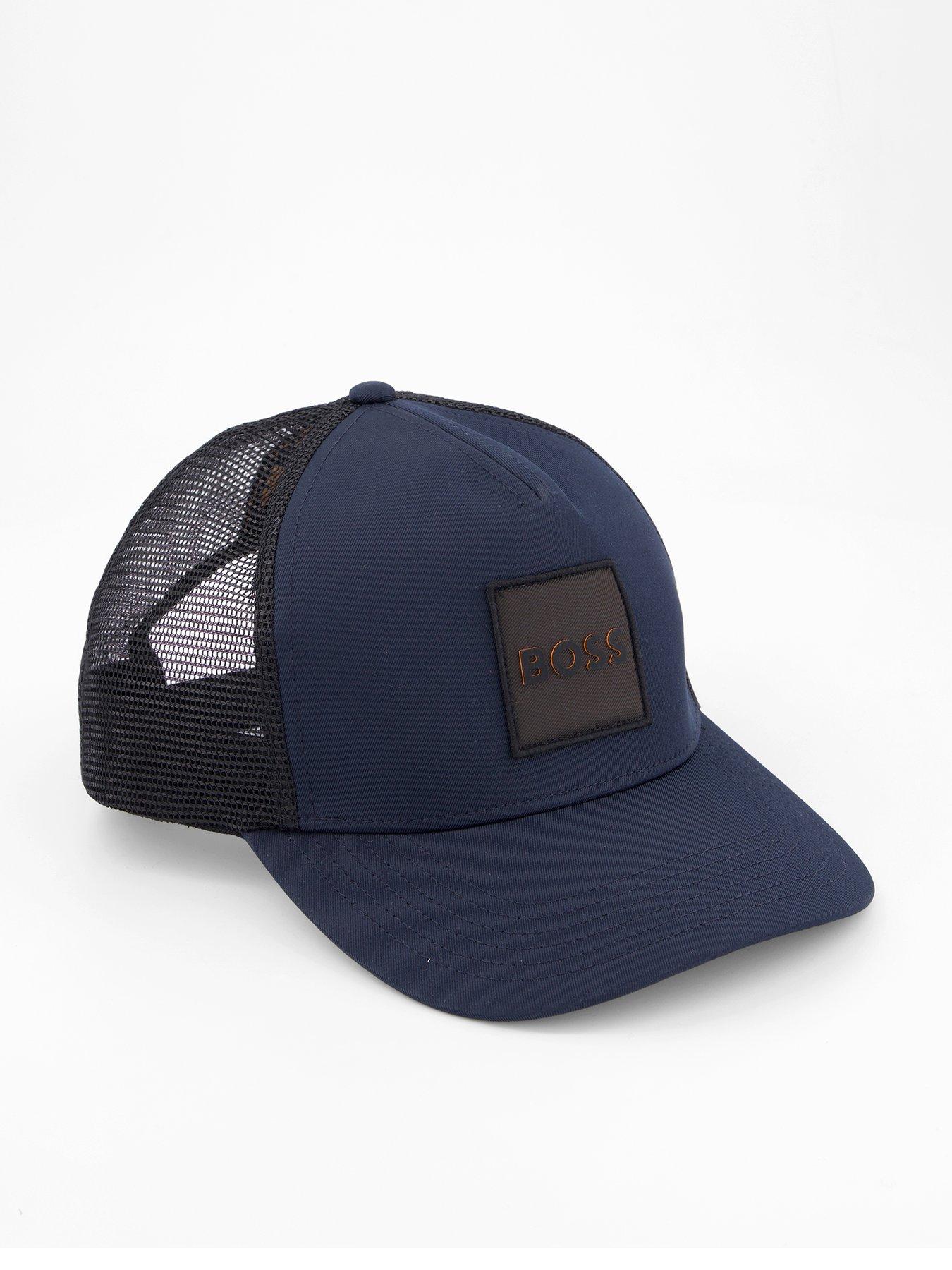 BOSS Elliot Patch Logo Trucker Cap - Navy