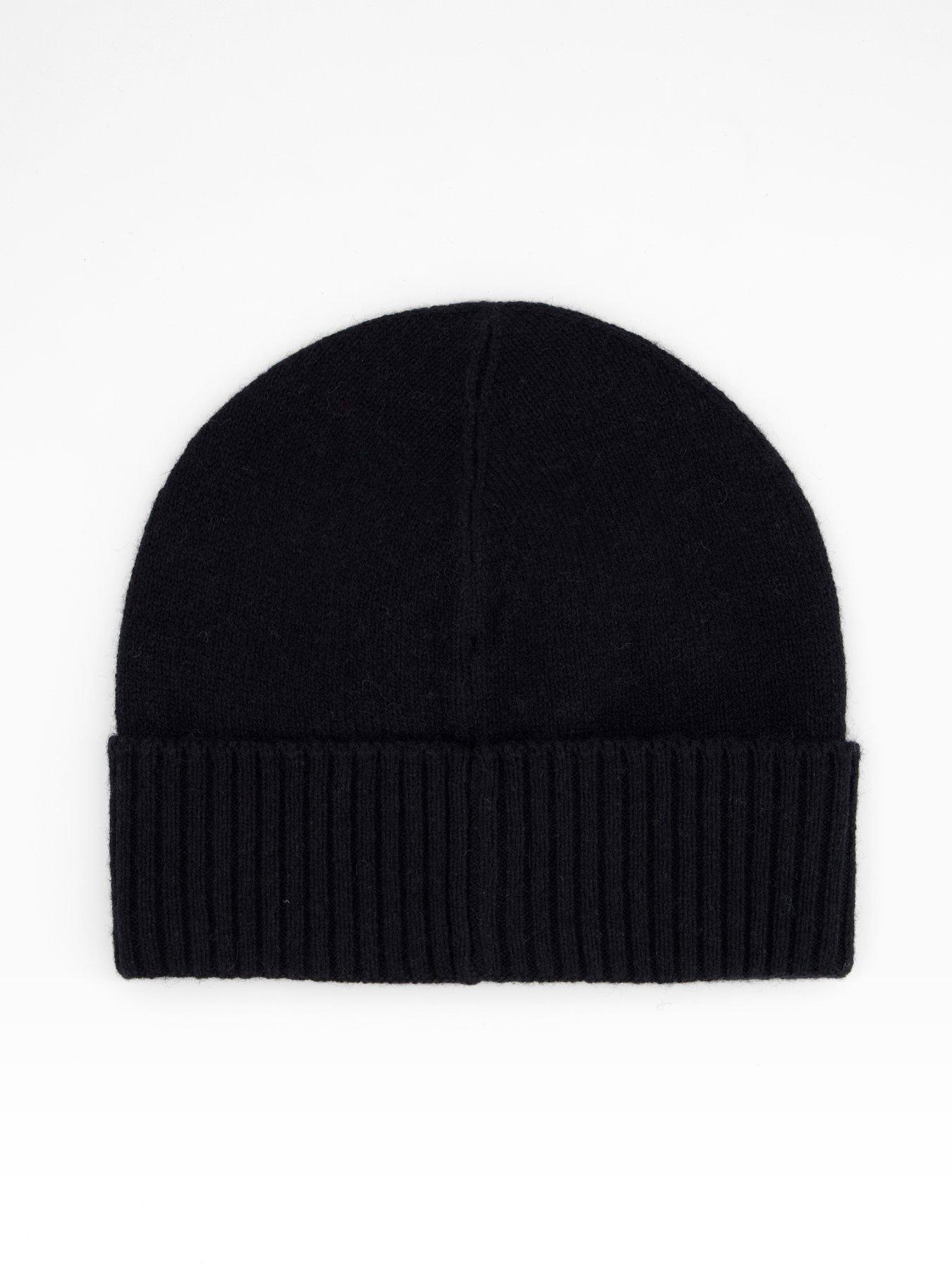 Image 2 of 4 of BOSS Akaio Side Tonal Logo Wool Beanie Hat - Grey