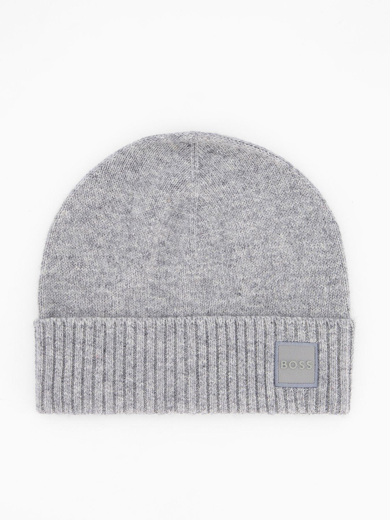 boss-akaio-side-tonal-logo-wool-beanie-hat-one-colourfront