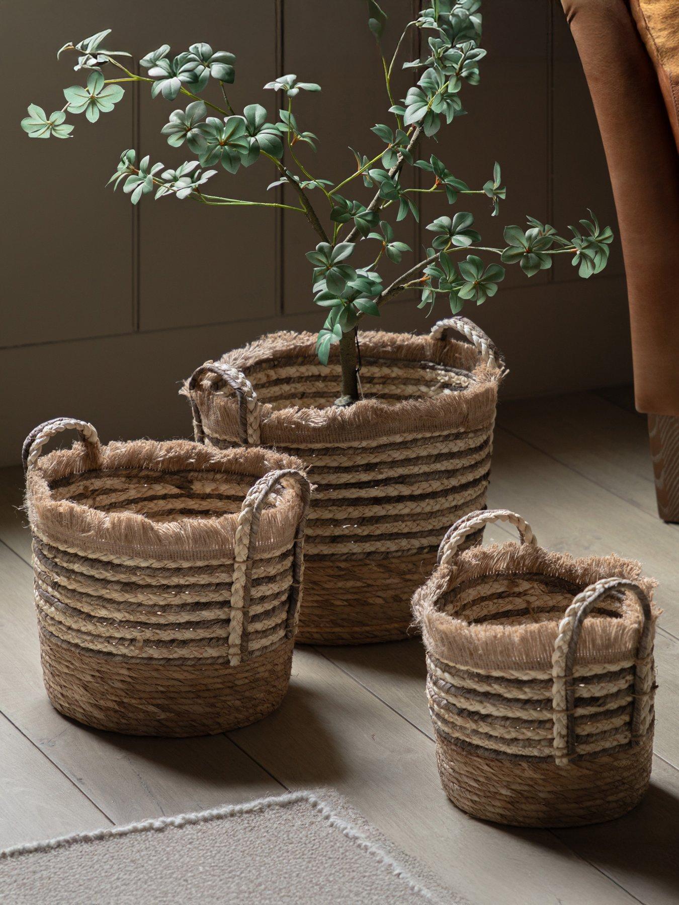 gallery-direct-fringed-woven-basket-brown-stripe-s3-d300mmfront