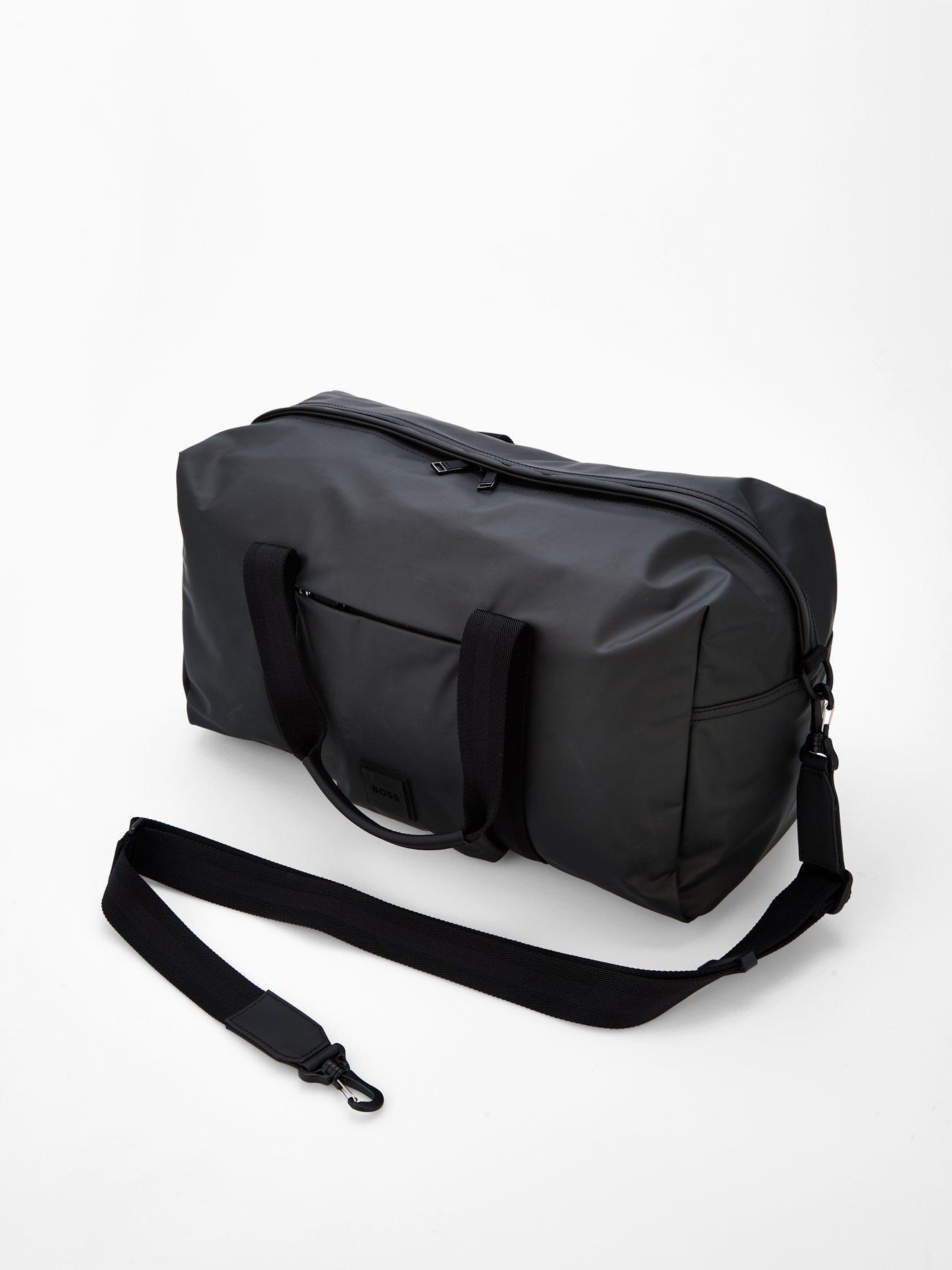 Image 2 of 5 of BOSS Oryo Rubberised Nylon Logo Holdall Bag - Black