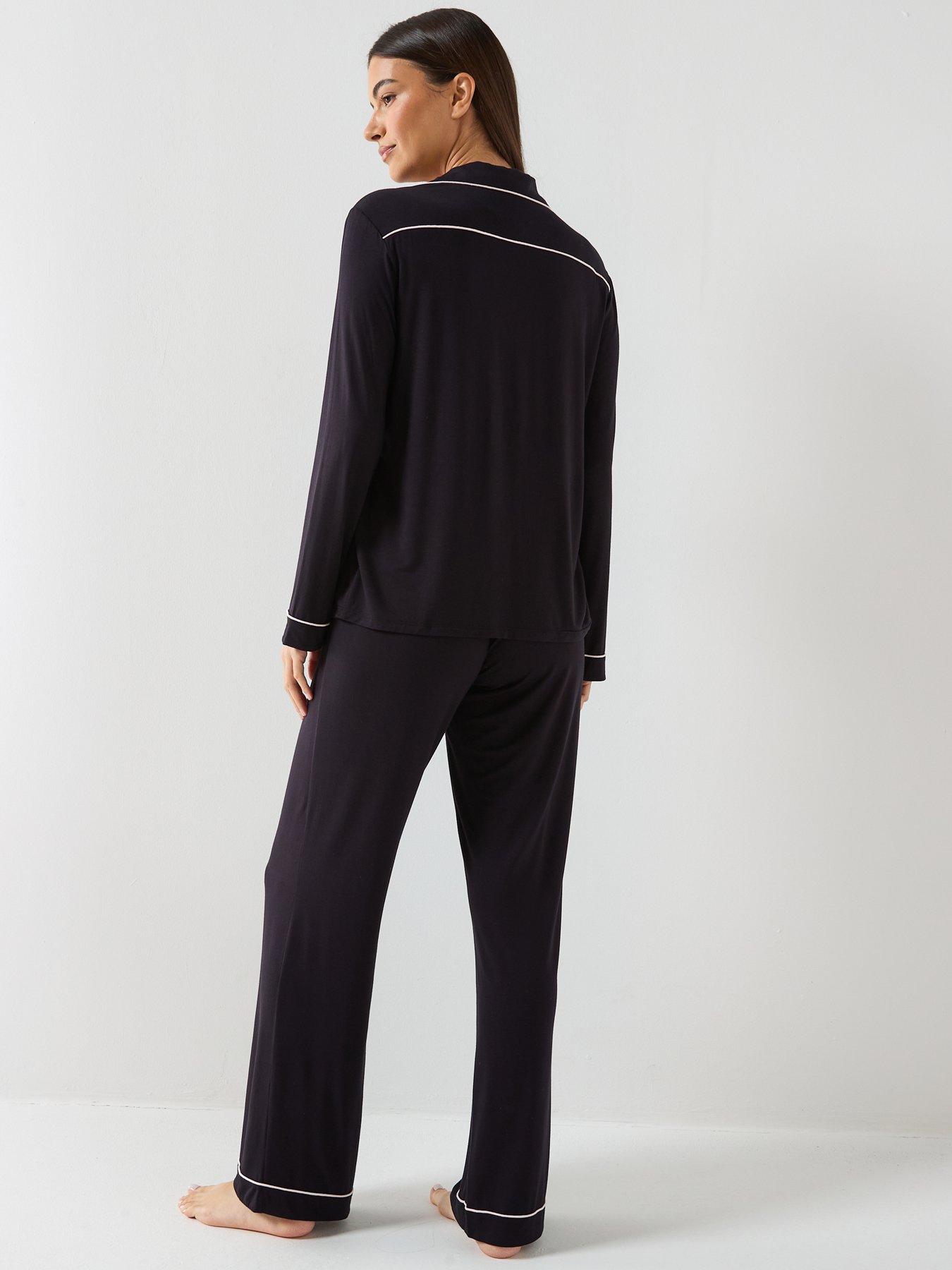 Image 2 of 4 of DORINA Charli Pyjama Top And Pants - Black