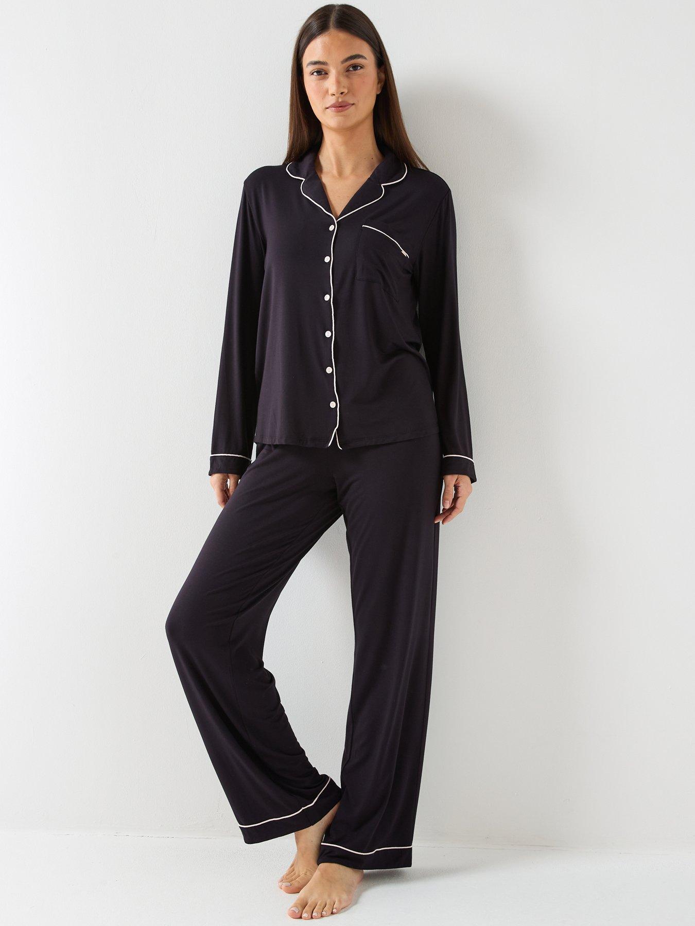 Image 3 of 4 of DORINA Charli Pyjama Top And Pants - Black