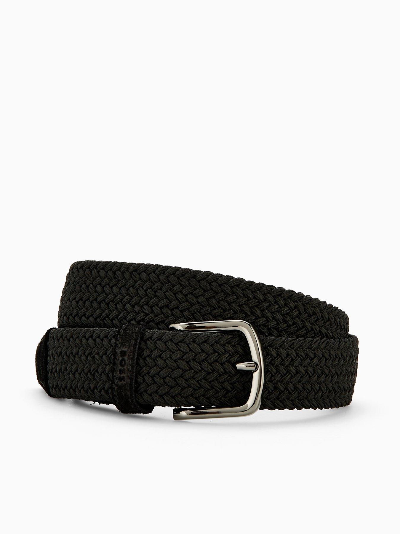 BOSS Sash Canvas Woven Belt - Black
