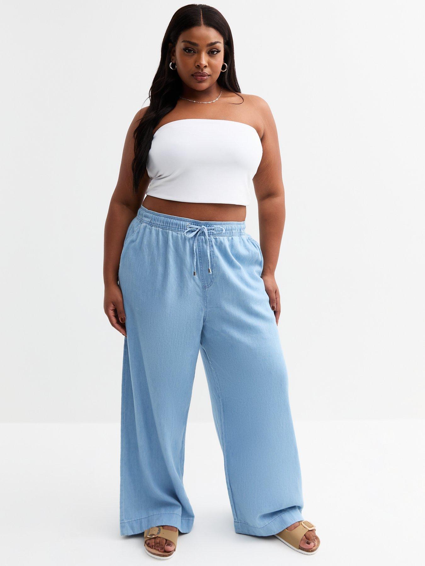 new-look-curves-light-blue-drawstring-waist-denim-trouser-jeansoutfit