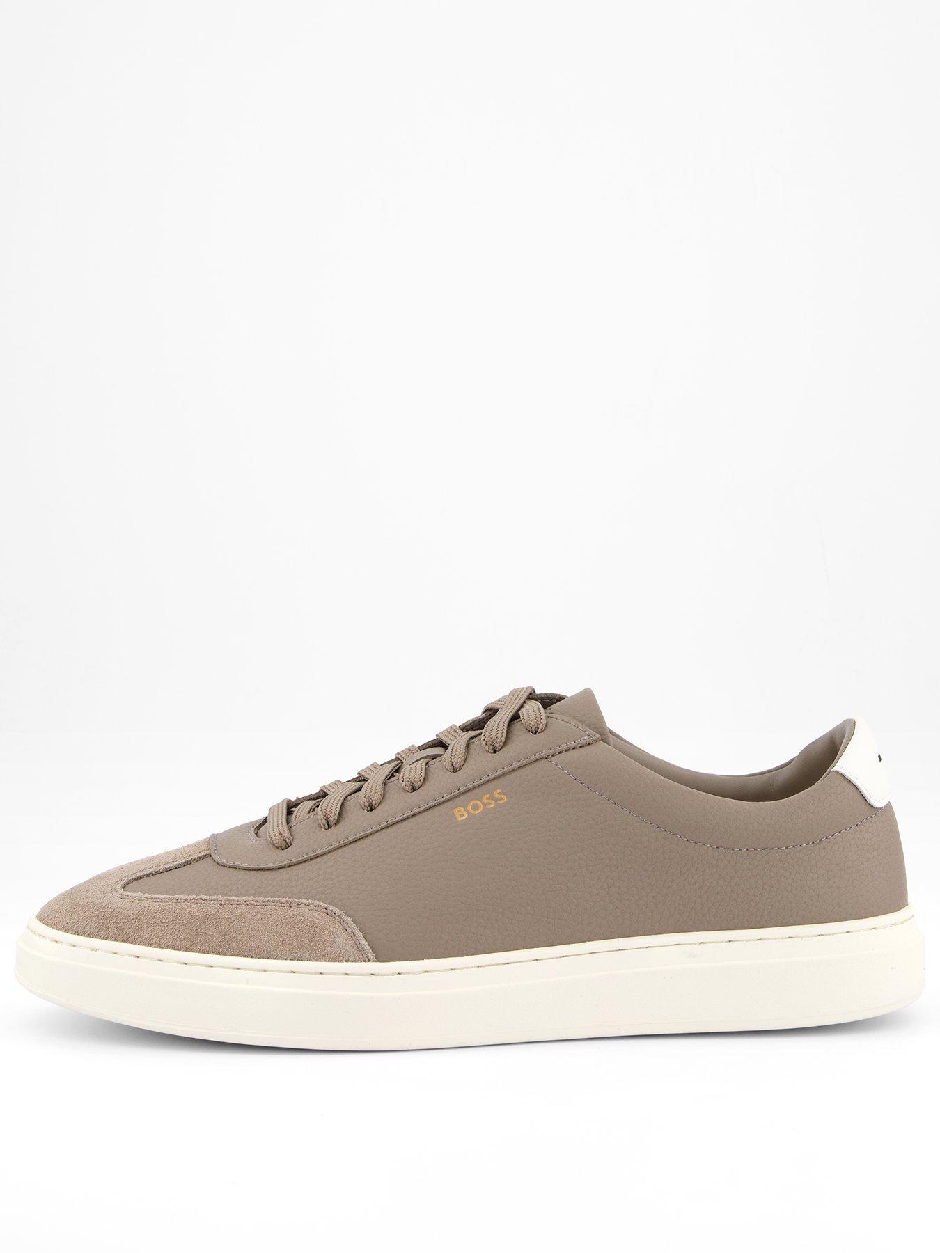 BOSS Kieran Leather/Suede Sneakers - Beige