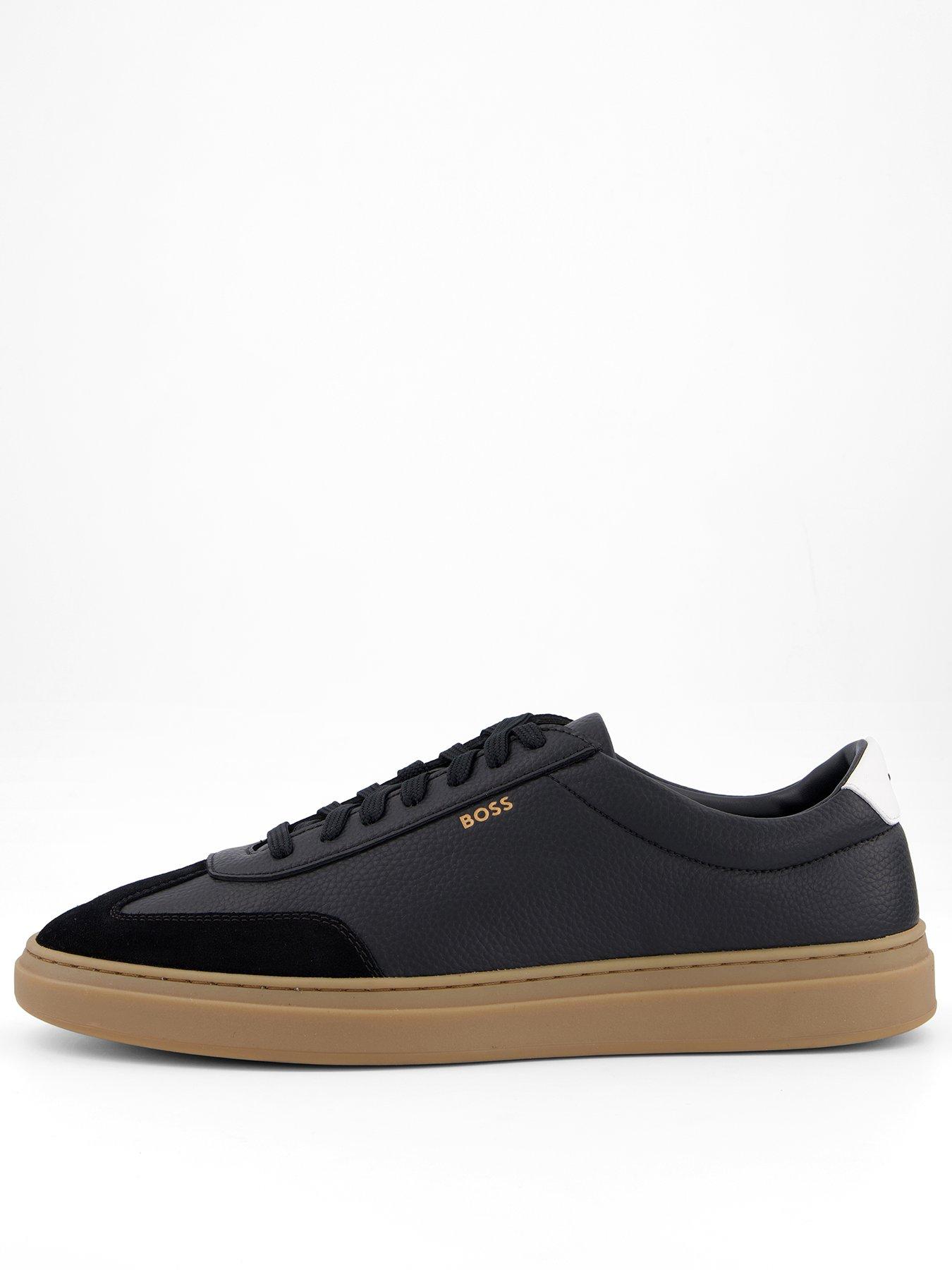 BOSS Kieran Leather/Suede Sneakers - Dark Grey