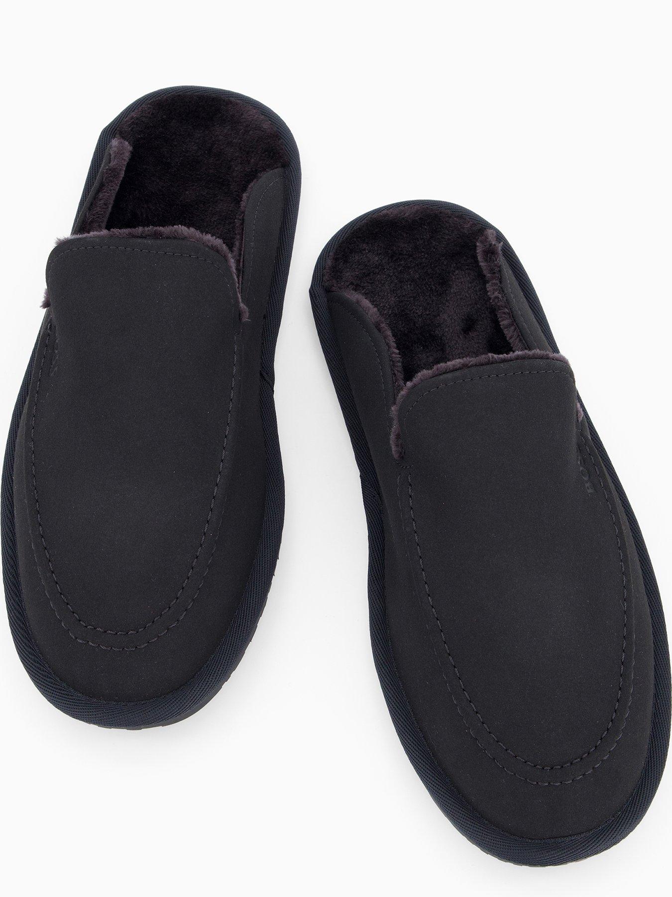 boss-home-faux-fur-lined-mule-slippers-blackoutfit