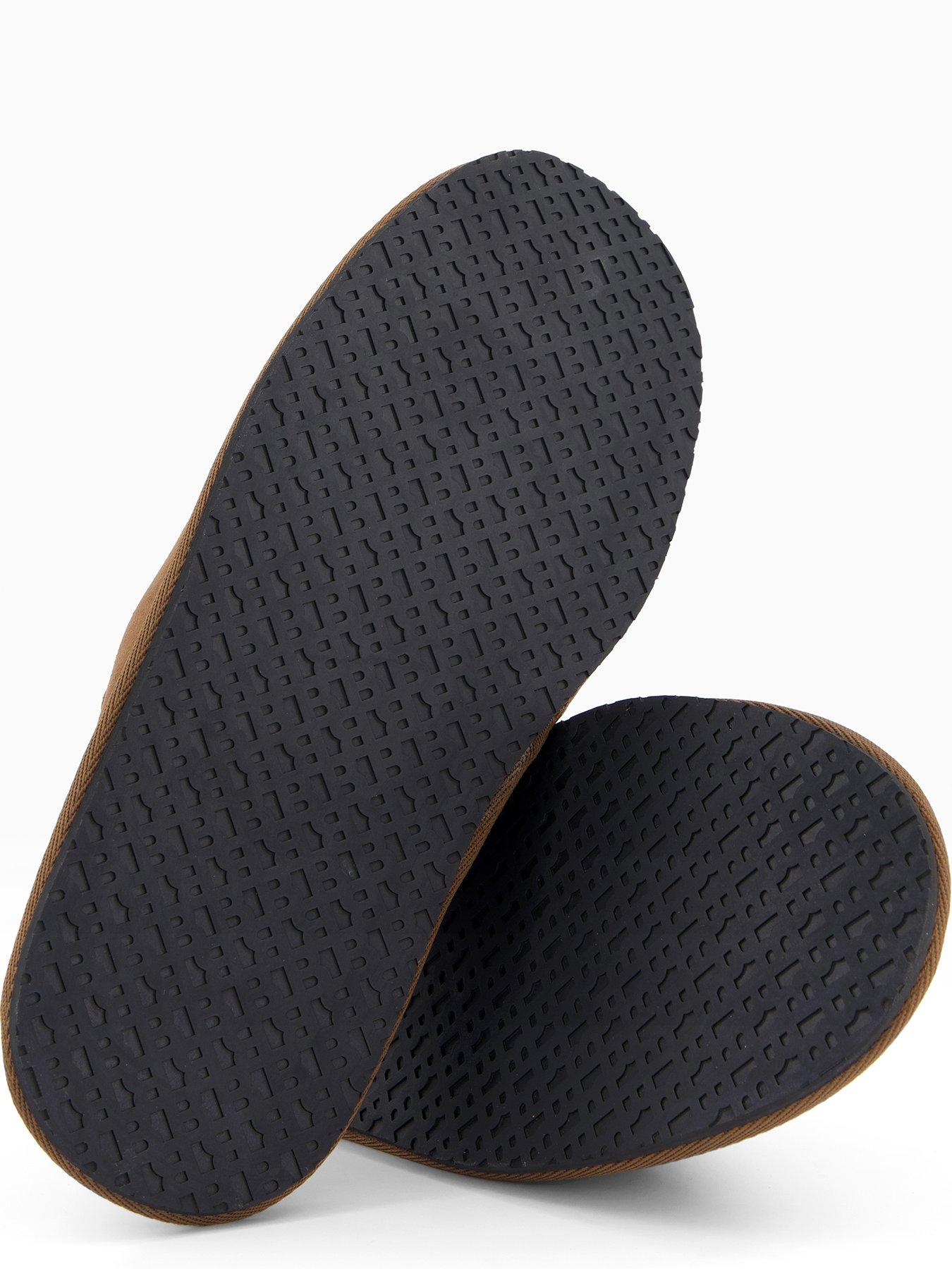 boss-home-faux-fur-lined-mule-slippers-browndetail