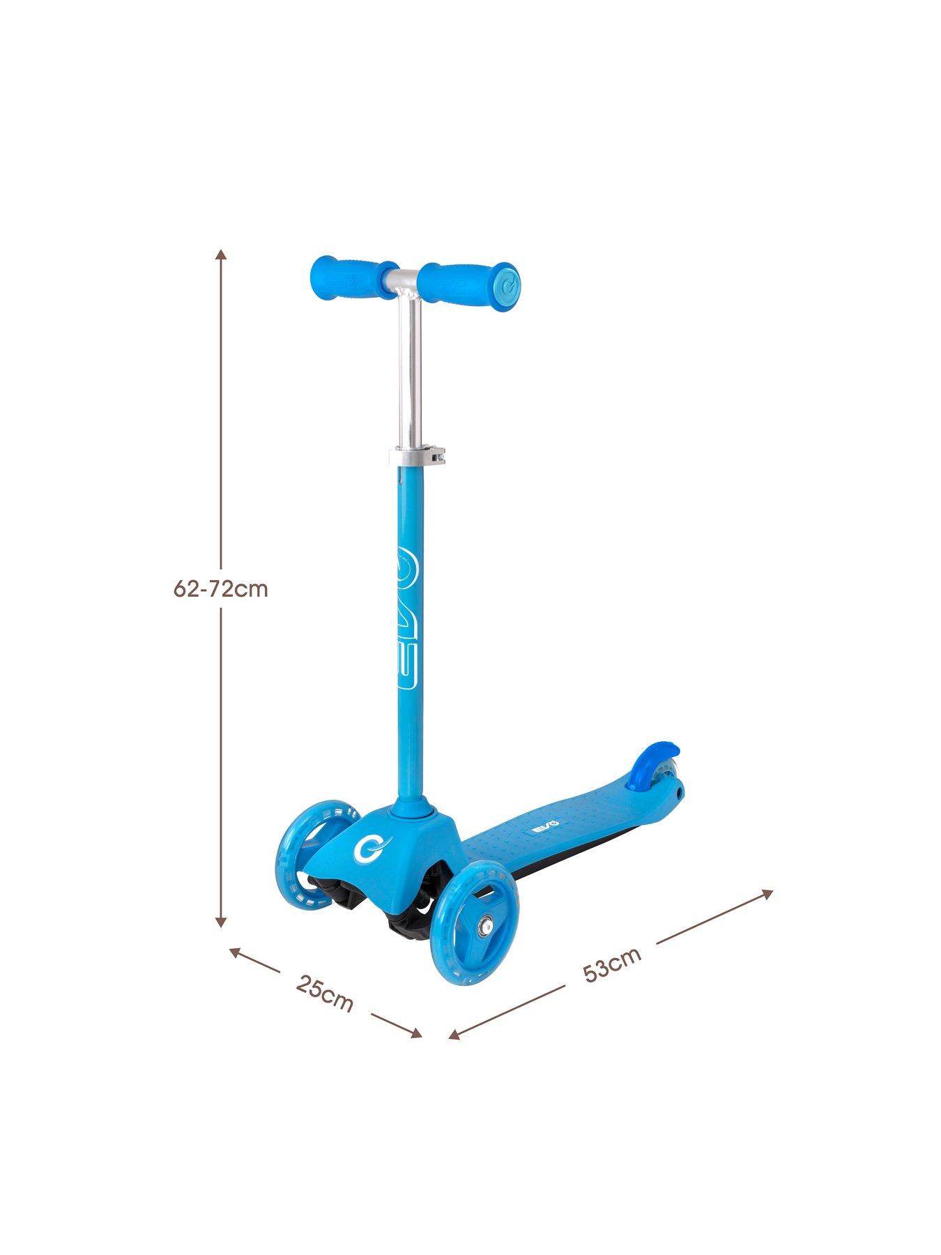 Image 4 of 4 of EVO Mini Cruiser Tri Scooter - Blue