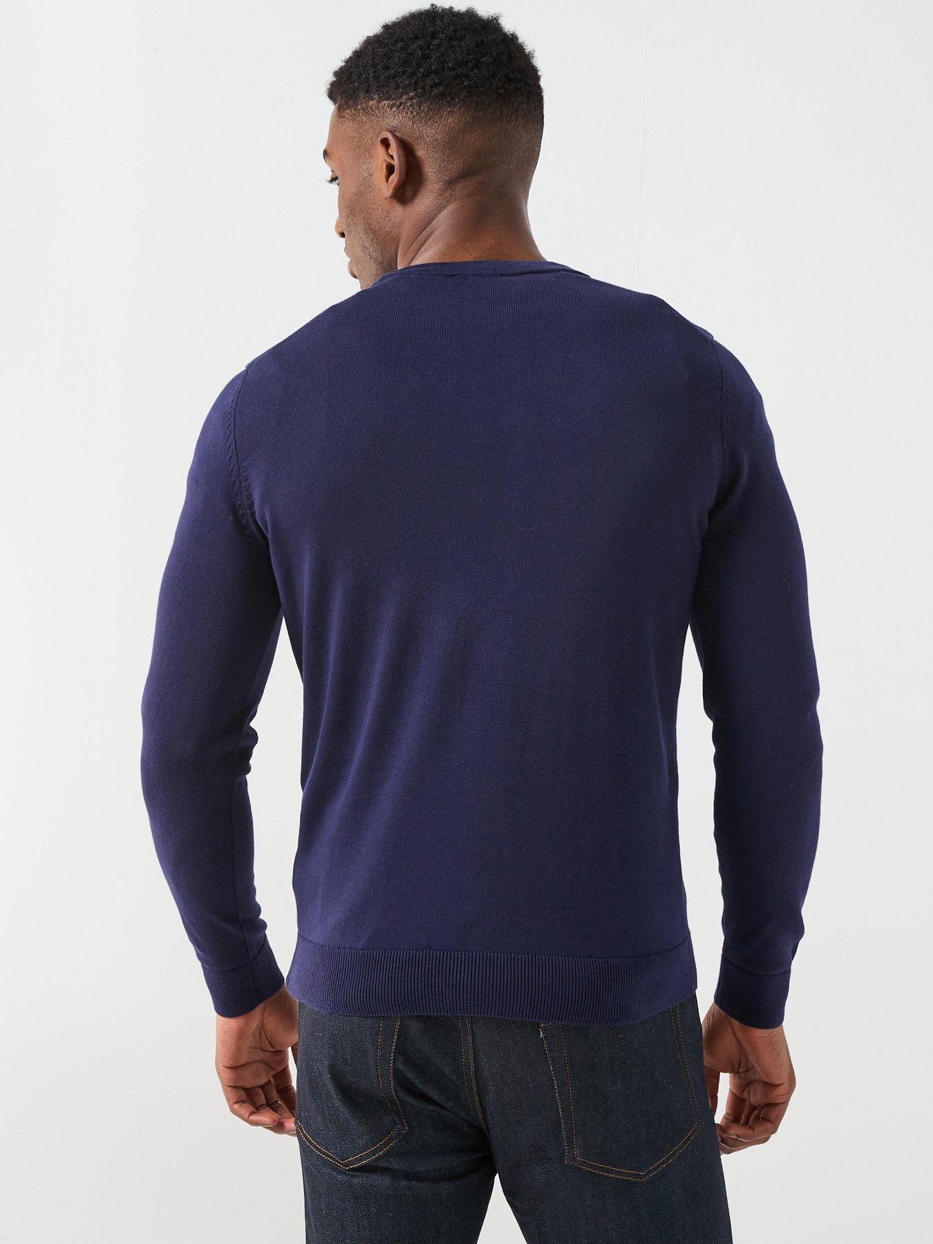 hugo-san-cassius-c1-relaxed-fit-knitted-jumper-navystillFront