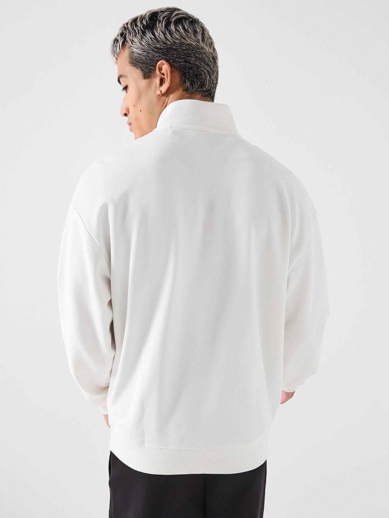 hugo-durty244-relaxed-fit-14-zip-sweatshirt-whitestillFront