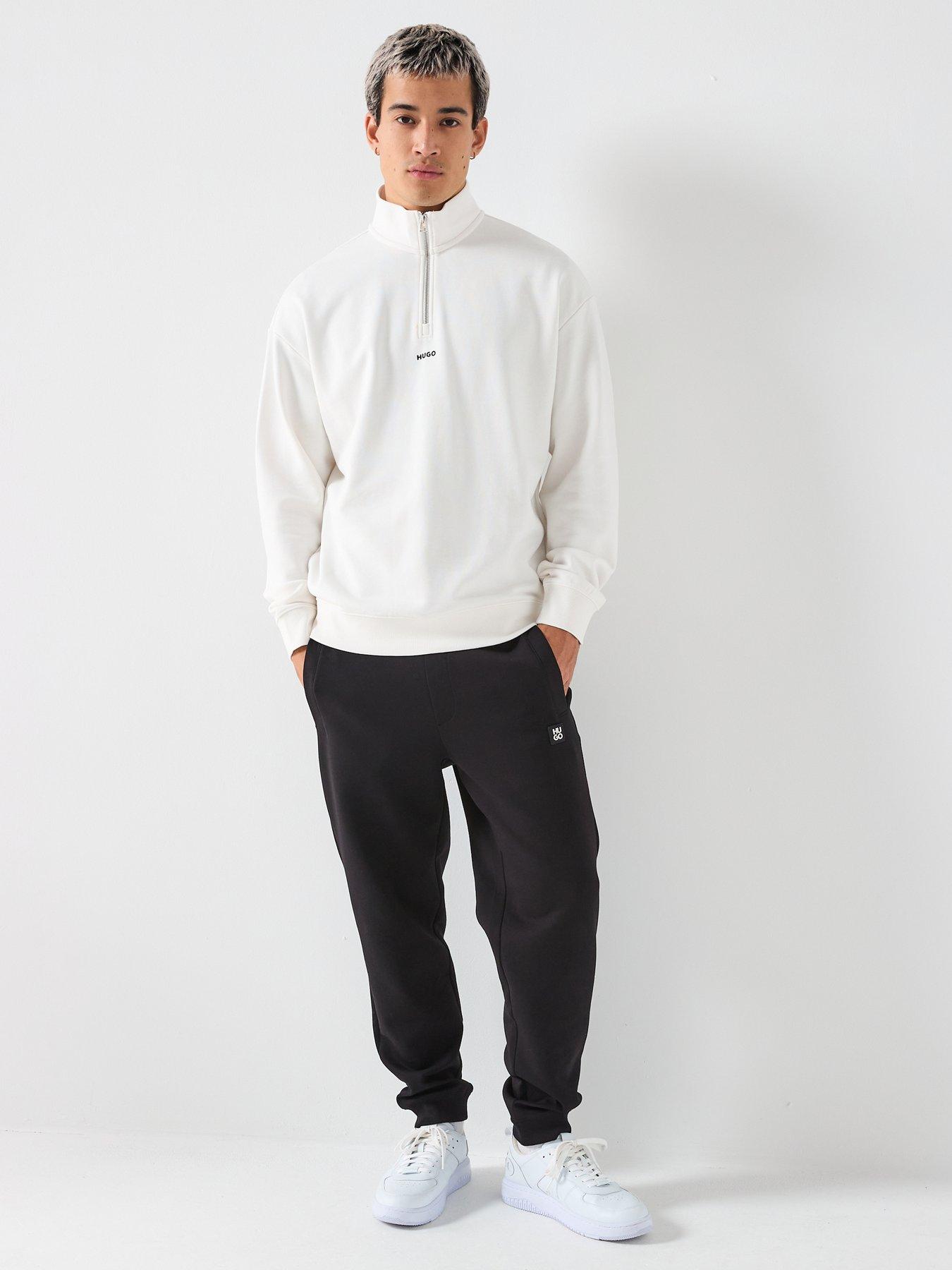 hugo-durty244-relaxed-fit-14-zip-sweatshirt-whiteback